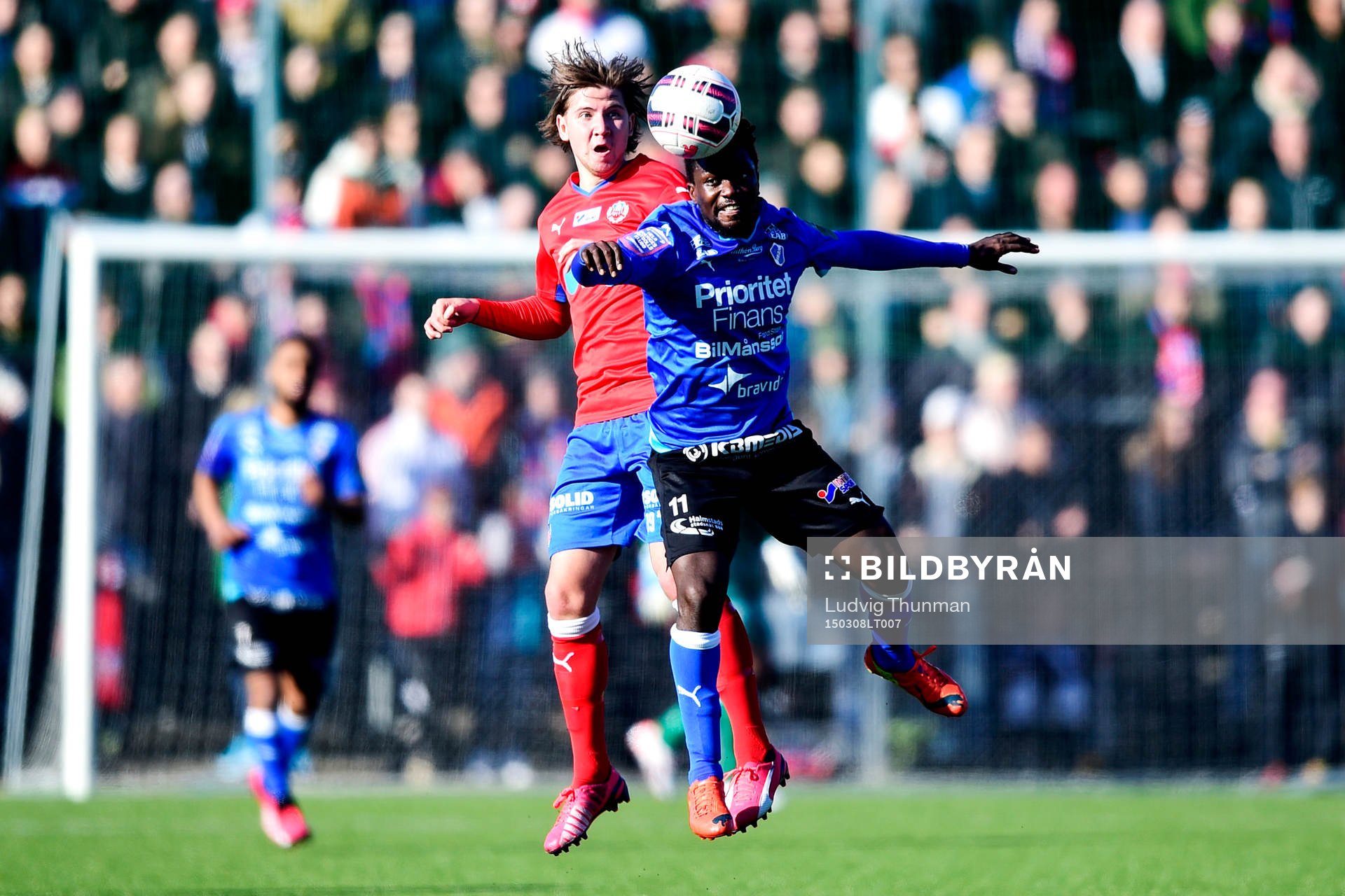 Halmstads King Osei Gyan och Helsingborgs Darijan Bojanic