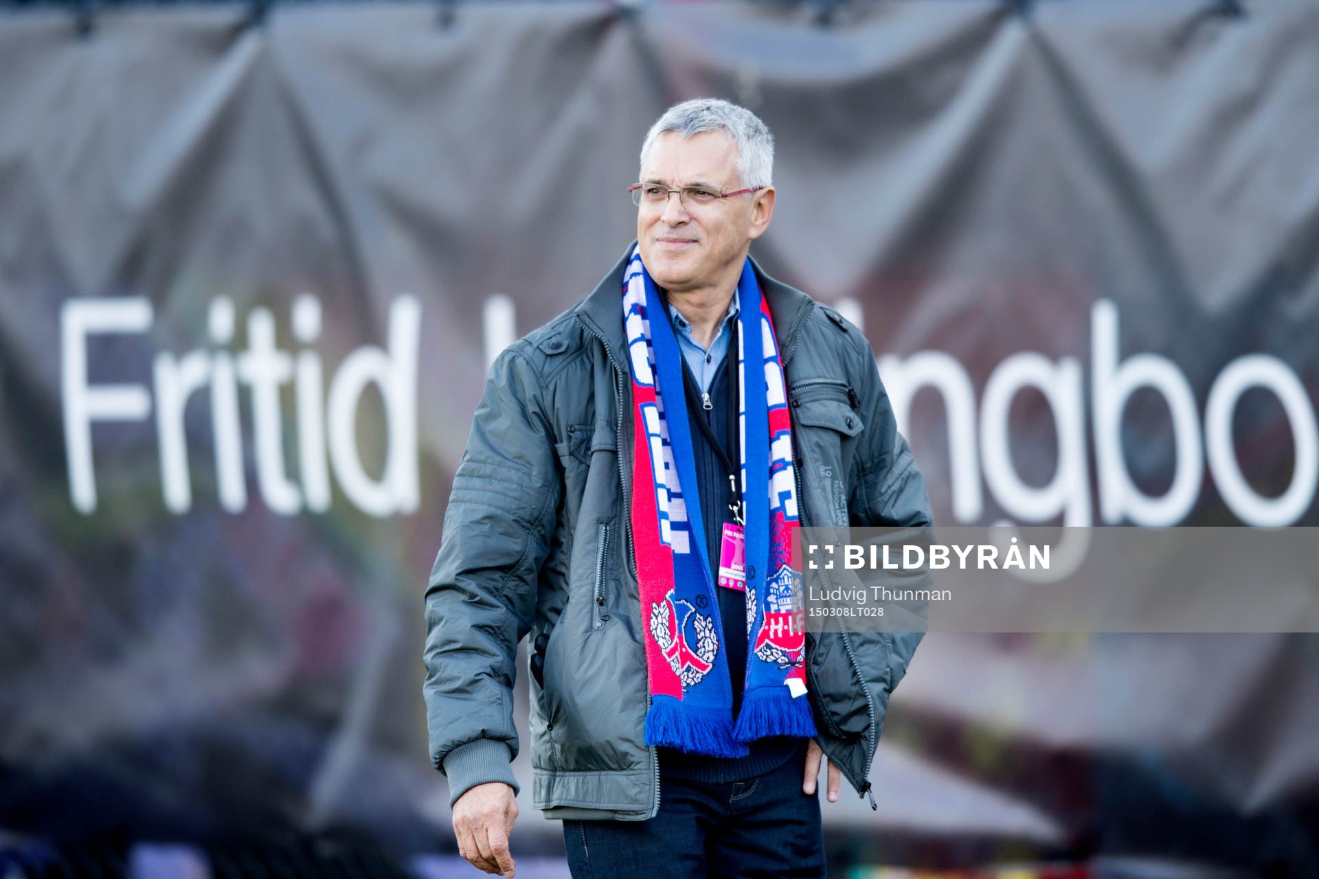 Helsingborgs klubbdirektör David Brodetsky efter fotbollsmatchen i Svenska Cupen mellan Helsingborg och Halmstad den 8 mars 2015 i Helsingborg.