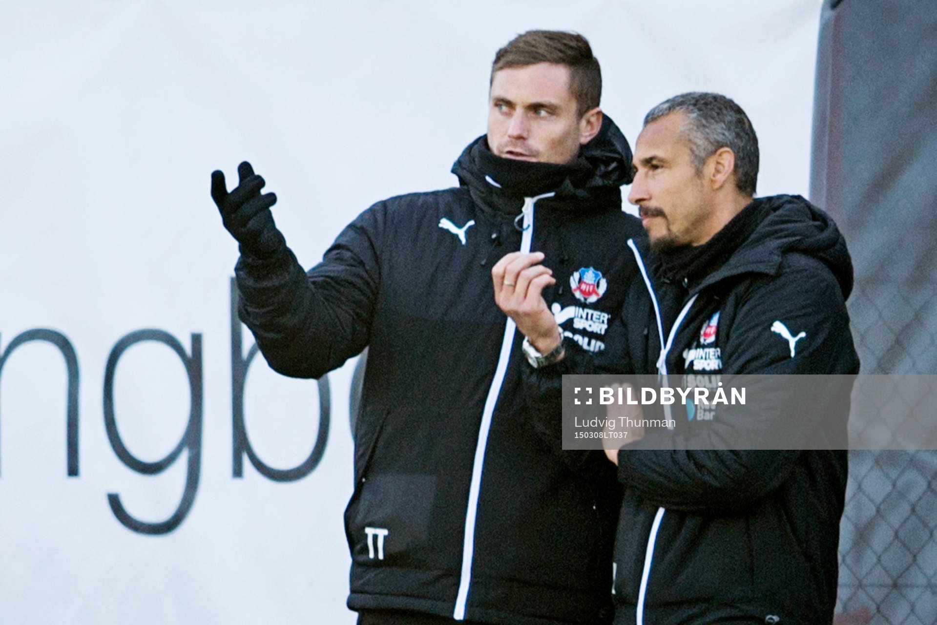 Helsingborgs assisterande tränare Tobias Tuvesson och