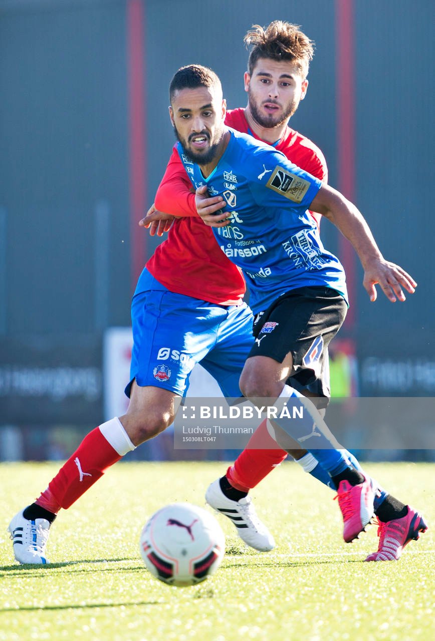 Helsingborgs Astrit Ajdarevic och Halmstads King Junes Barny