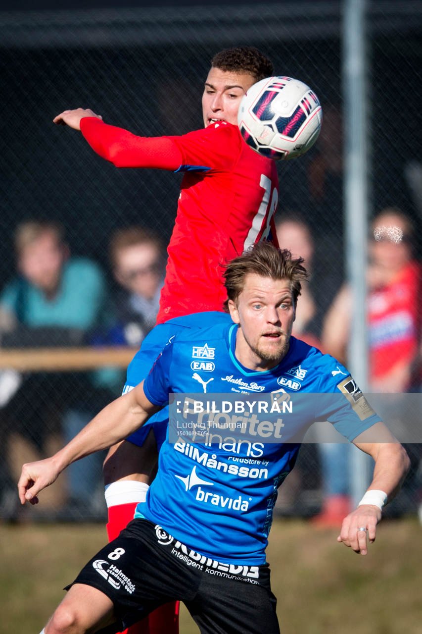 Helsingborgs Jordan Larsson i nickduell med Halmstads