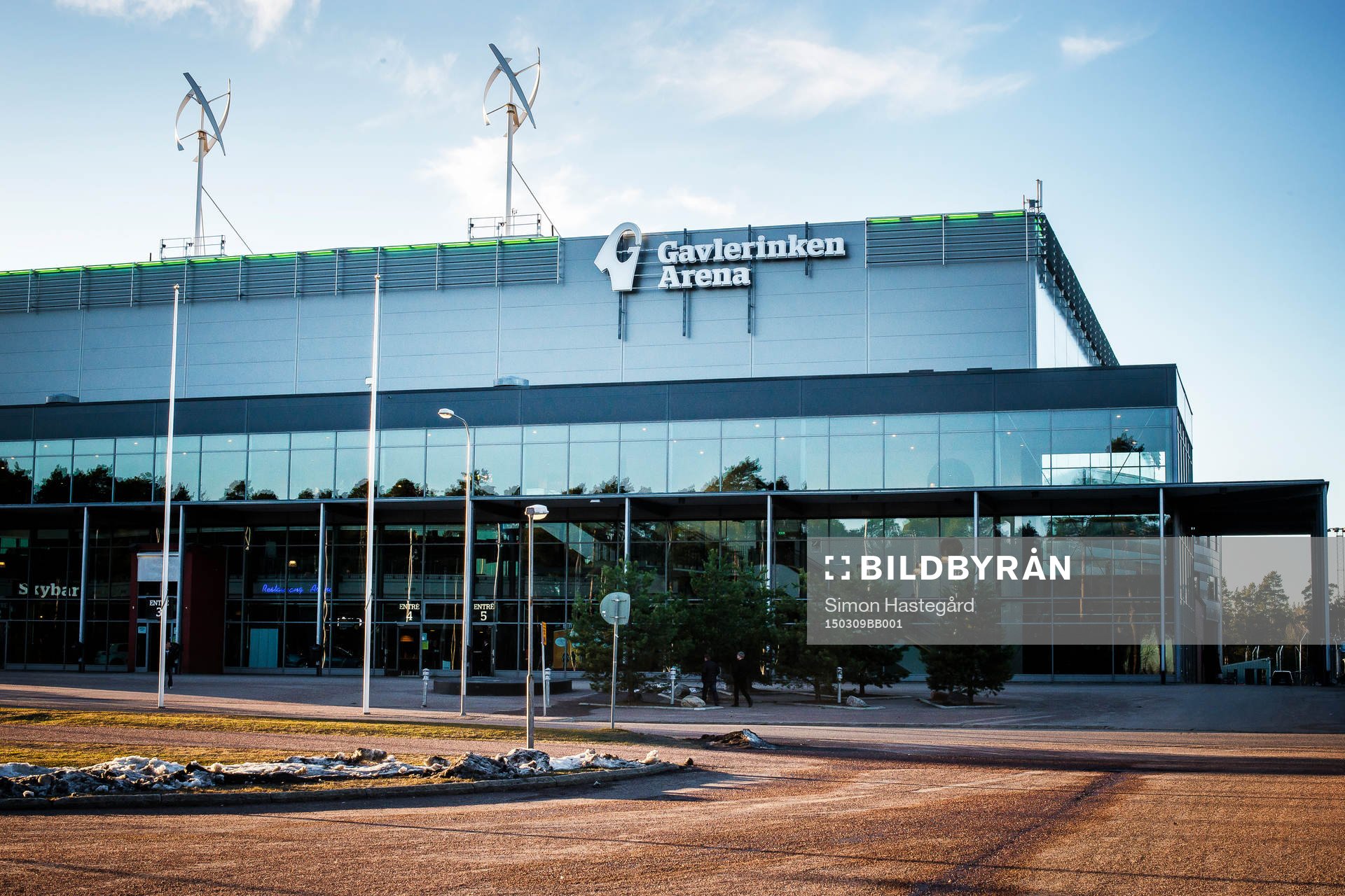 Gavlerinken Arena före ishockeymatchen i Kval till