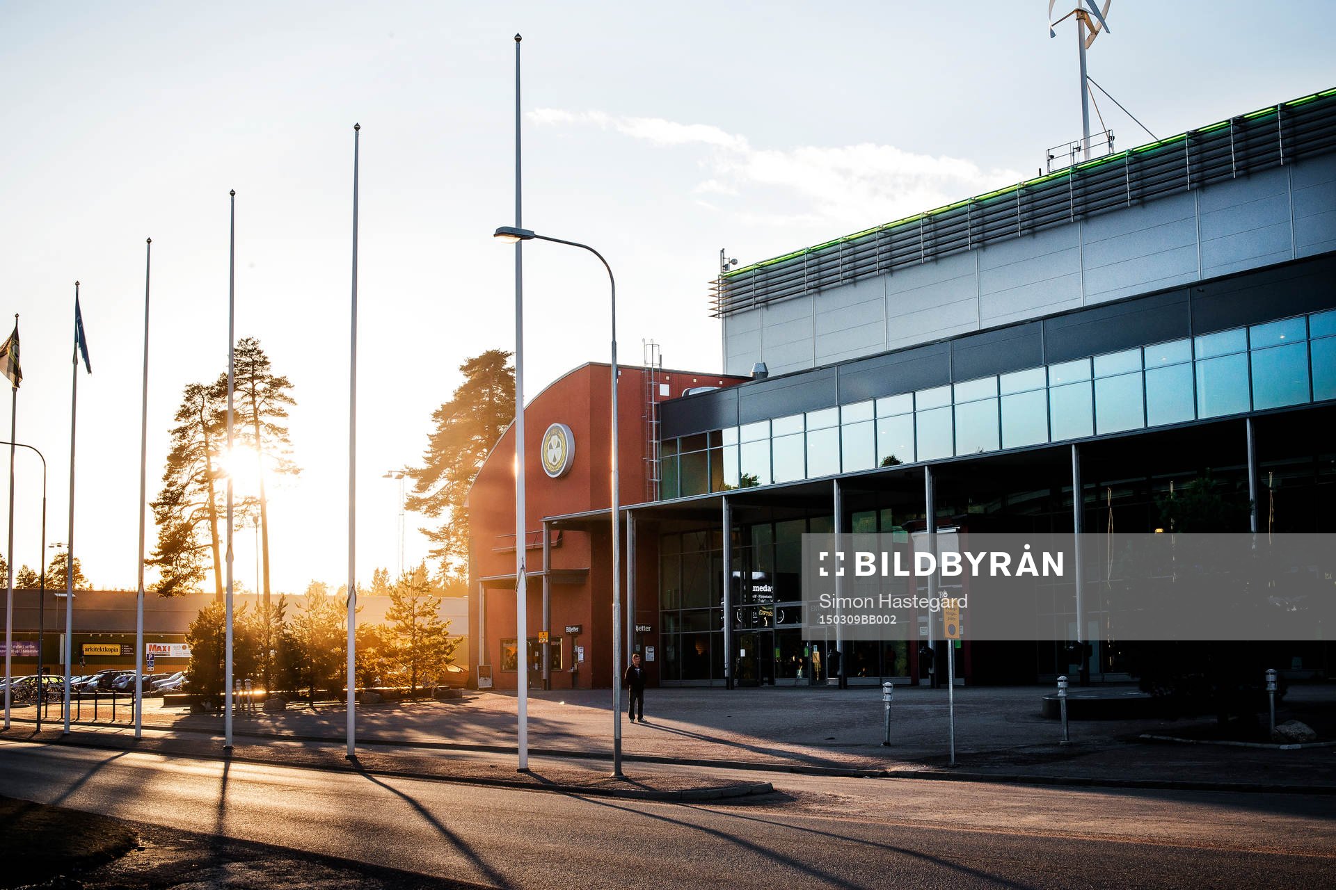 Gavlerinken Arena före ishockeymatchen i Kval till