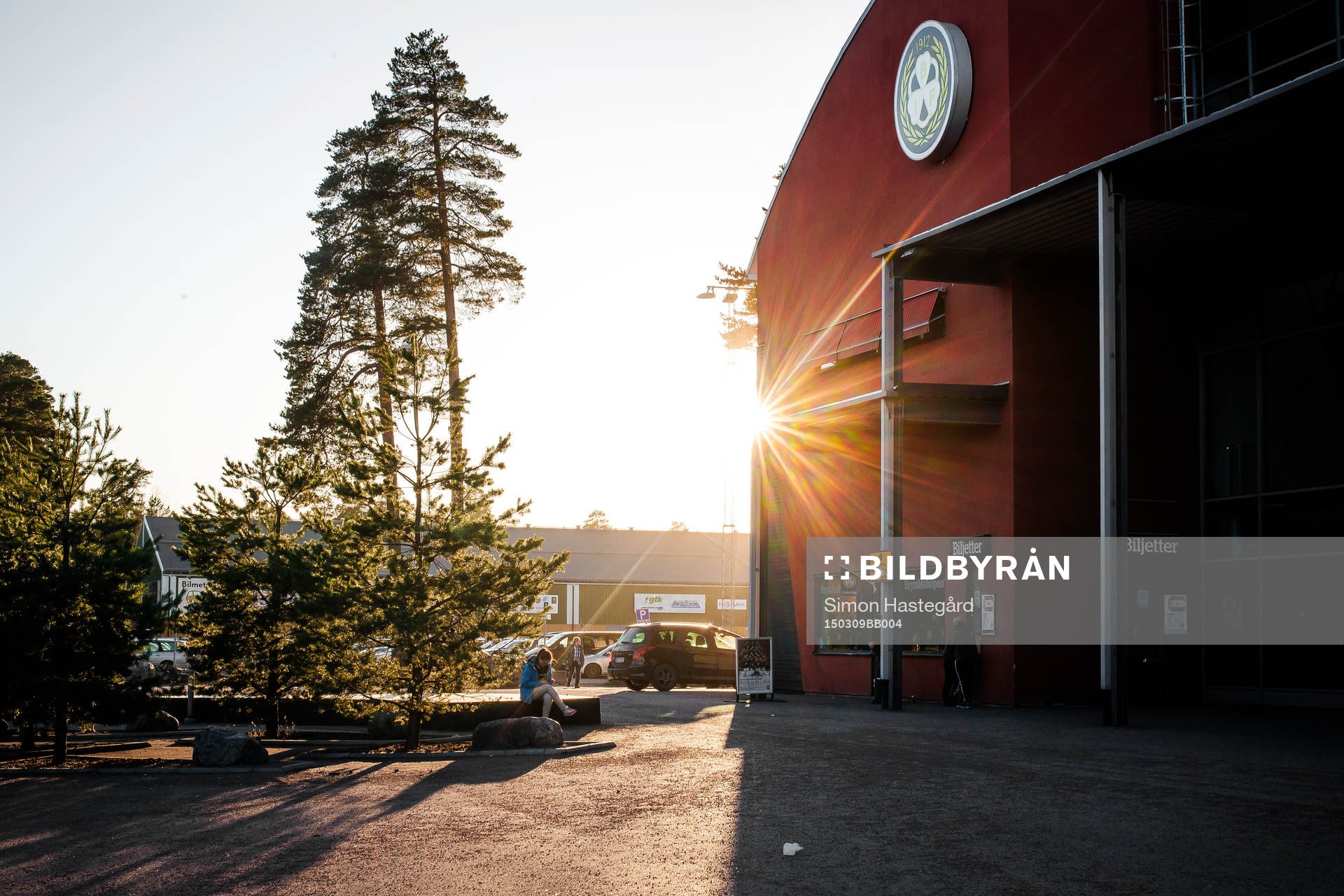 Gavlerinken Arena före ishockeymatchen i Kval till