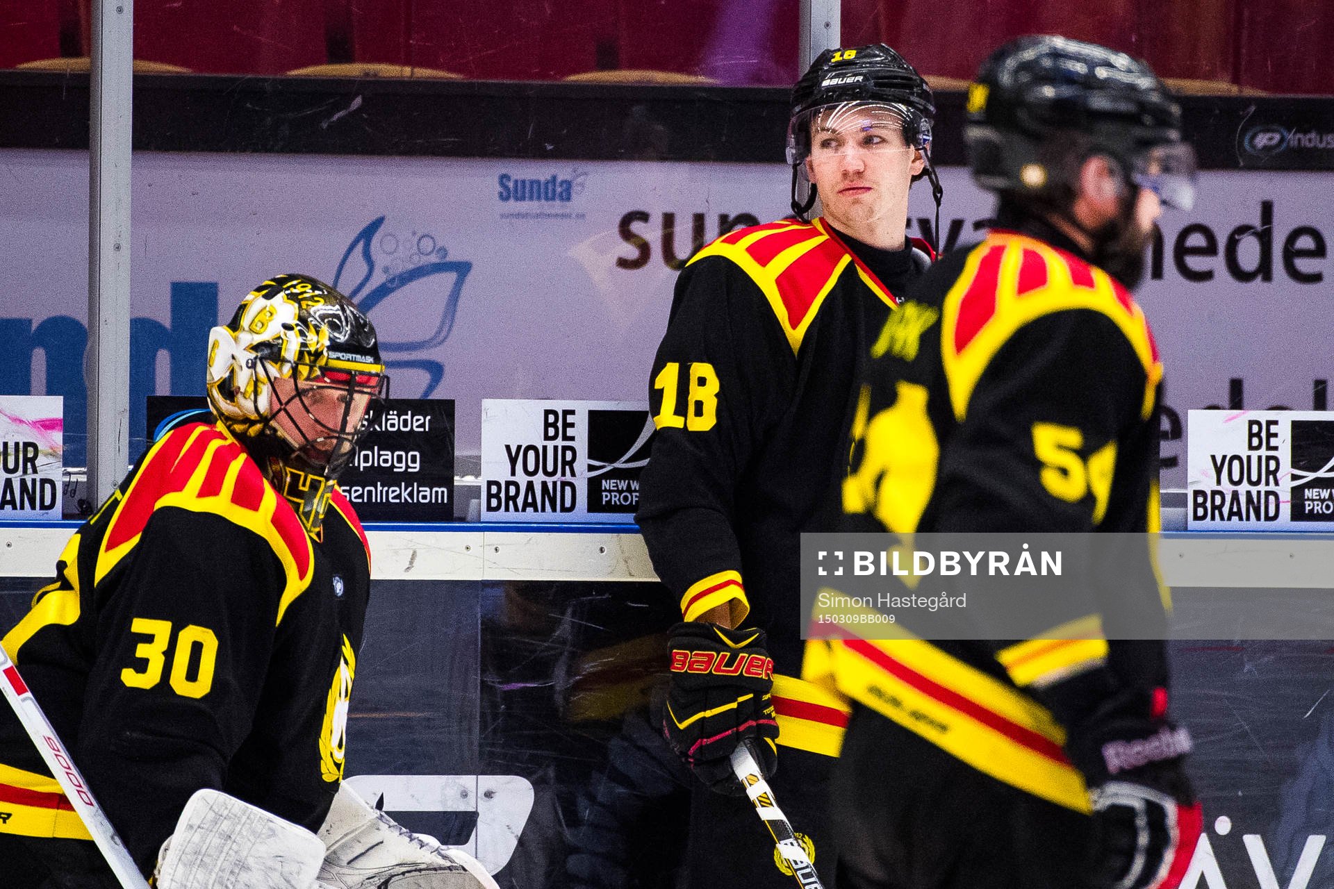 Brynäs Anton Rödin före ishockeymatchen i Kval till