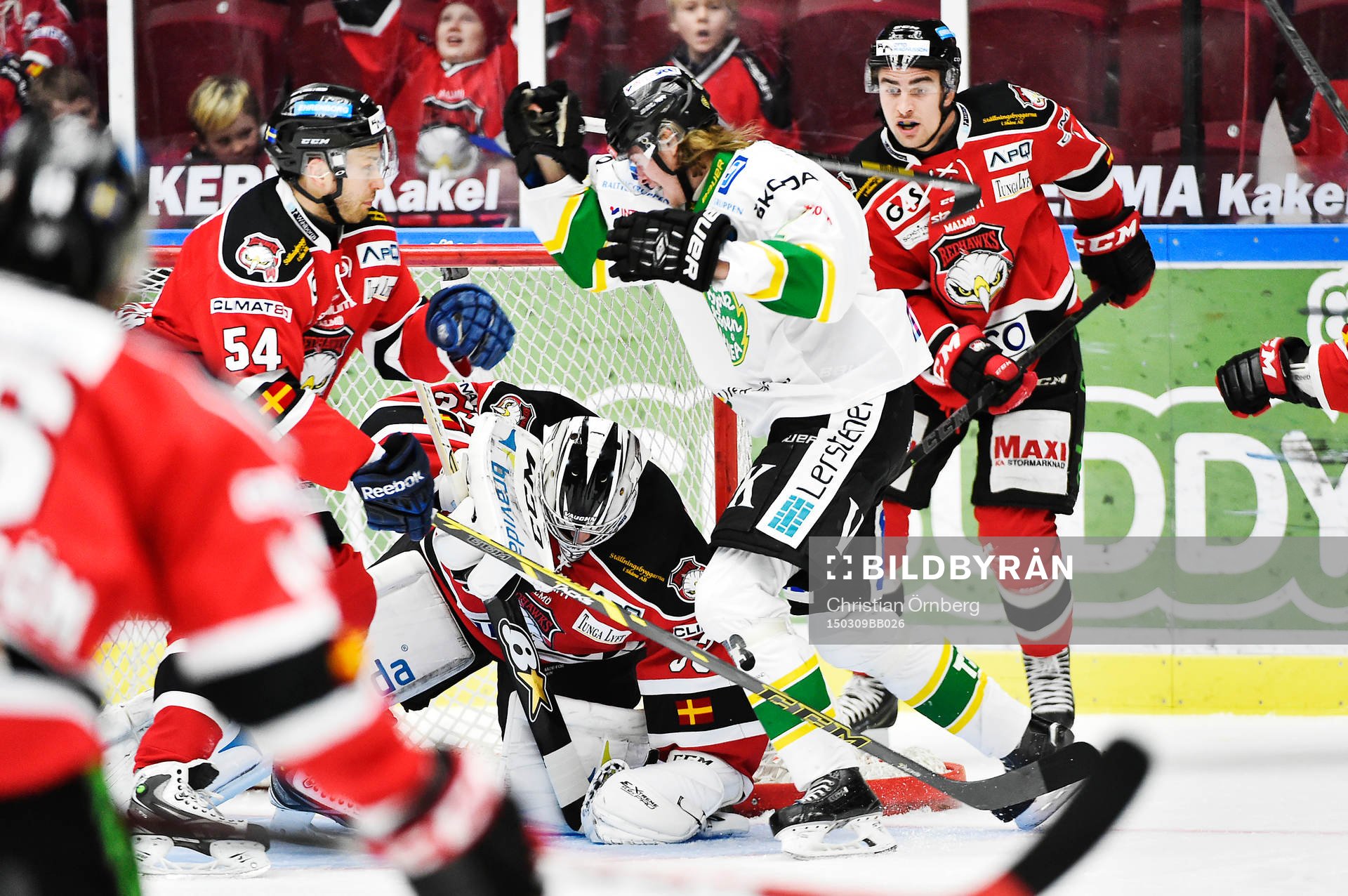 Björklövens Timothy Nordlund  och Malmö Redhawks Fabian