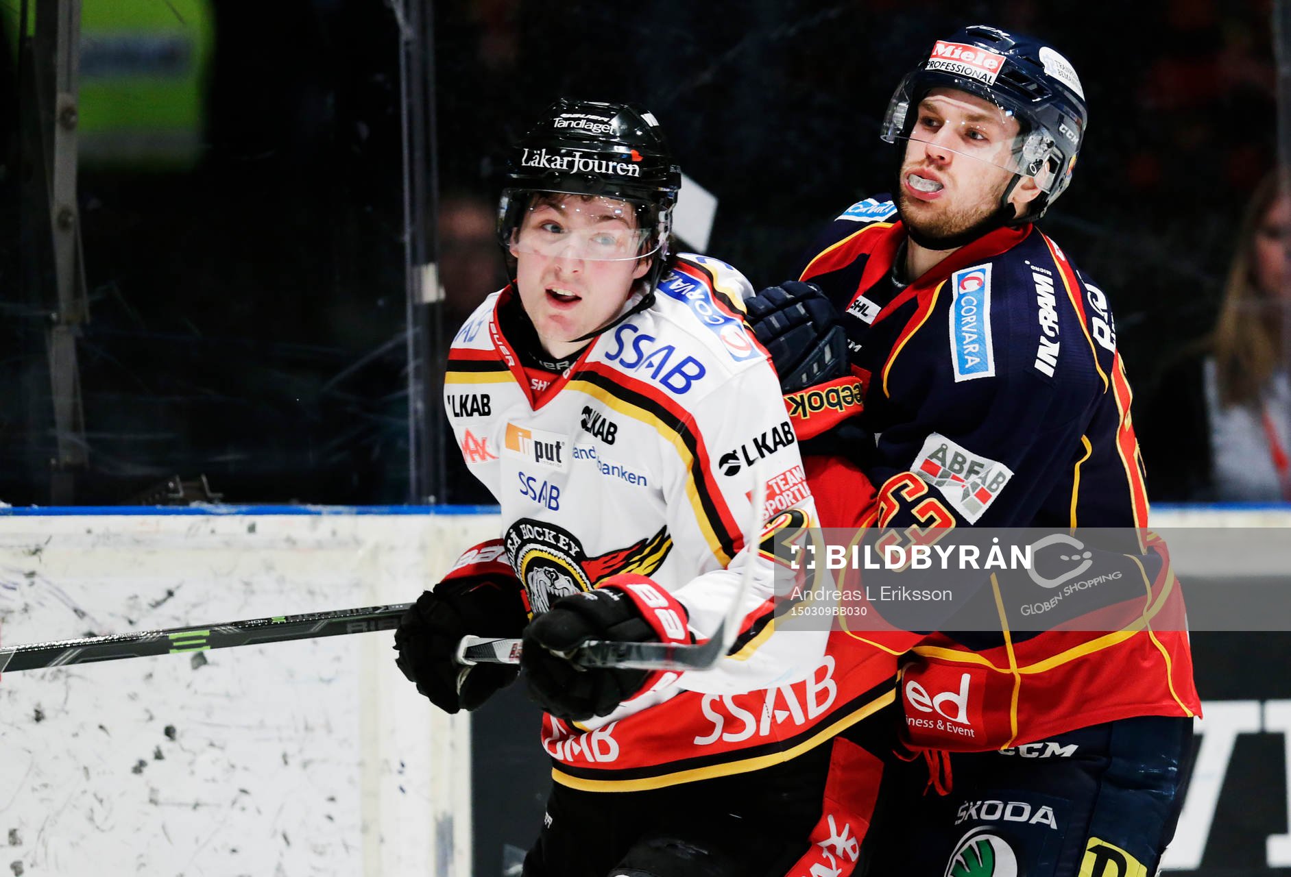 Luleås Dean Kukan och Djurgårdens Tobias Hage