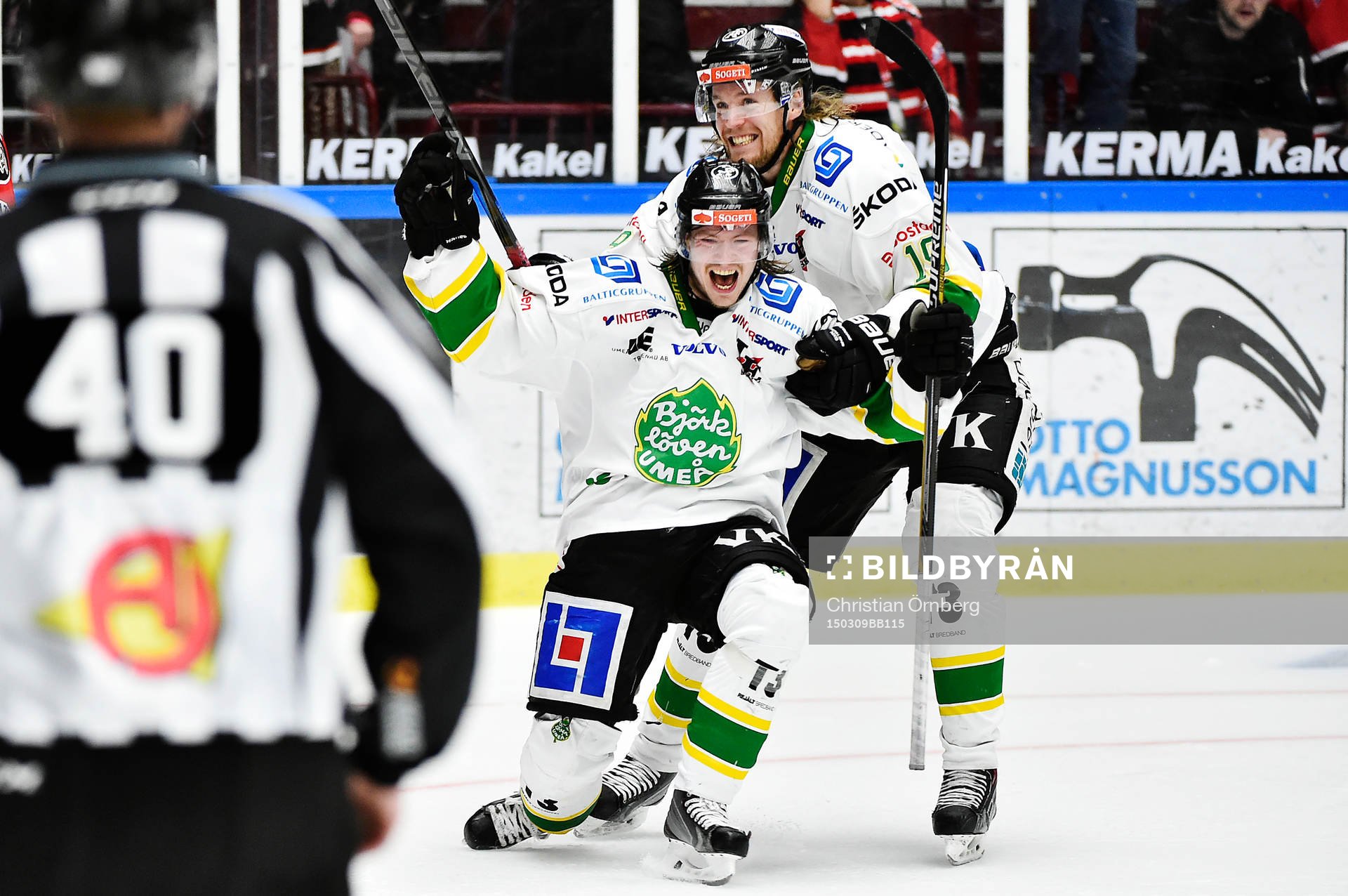 Björklövens Kim Karlsson jublar