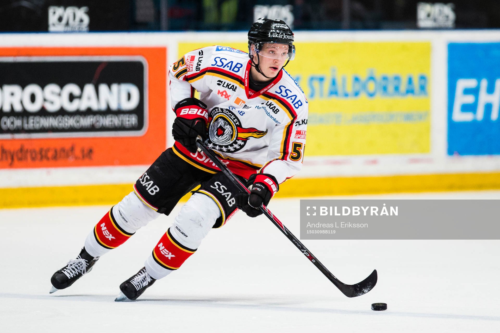 Luleås Kristian Näkyvä med pucken