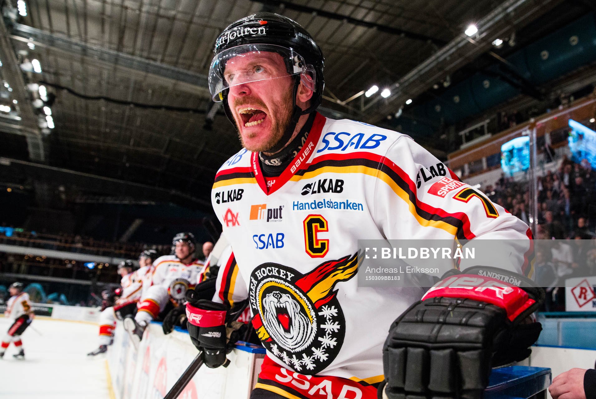 Luleås Jan Sandström jublar