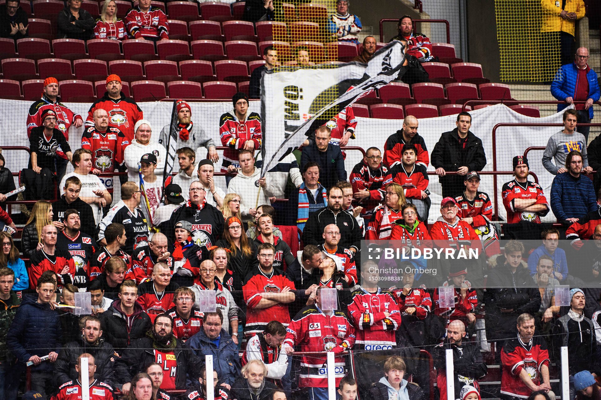 Malmö Redhawks supportrar