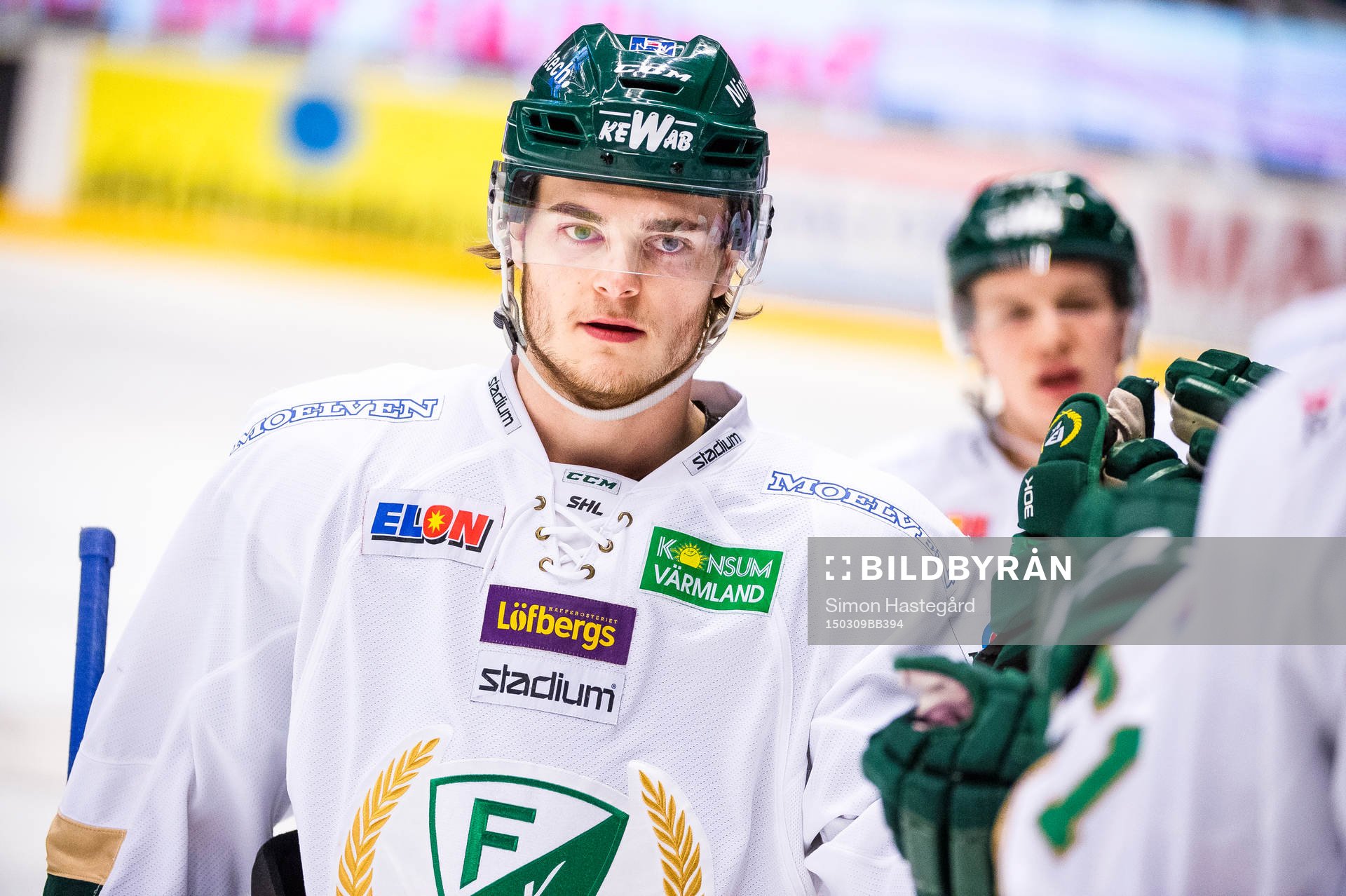 Färjestads Ludwig Byström jublar