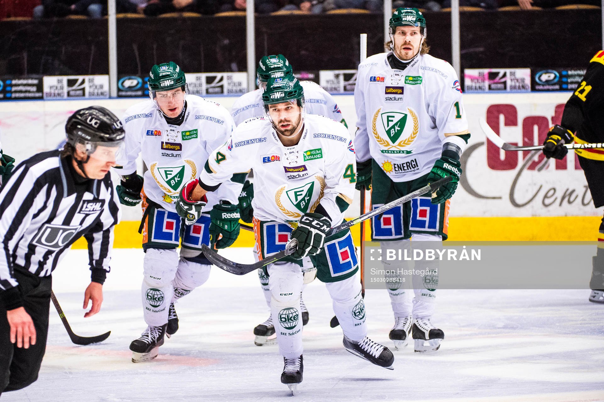 Färjestads Milan Gulas och Anssi Salmela jublar