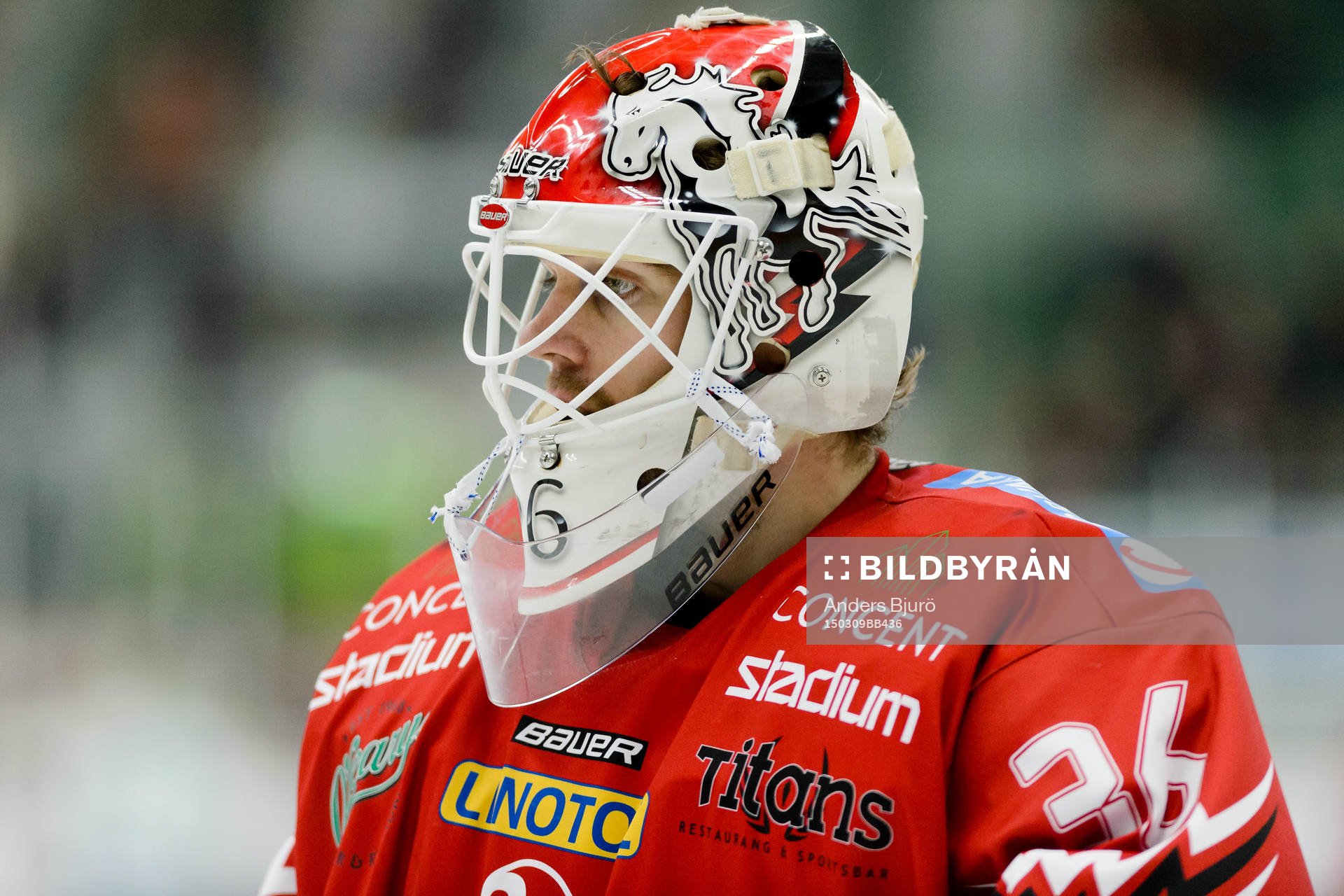 Vita Hästens målvakt Axel Brage