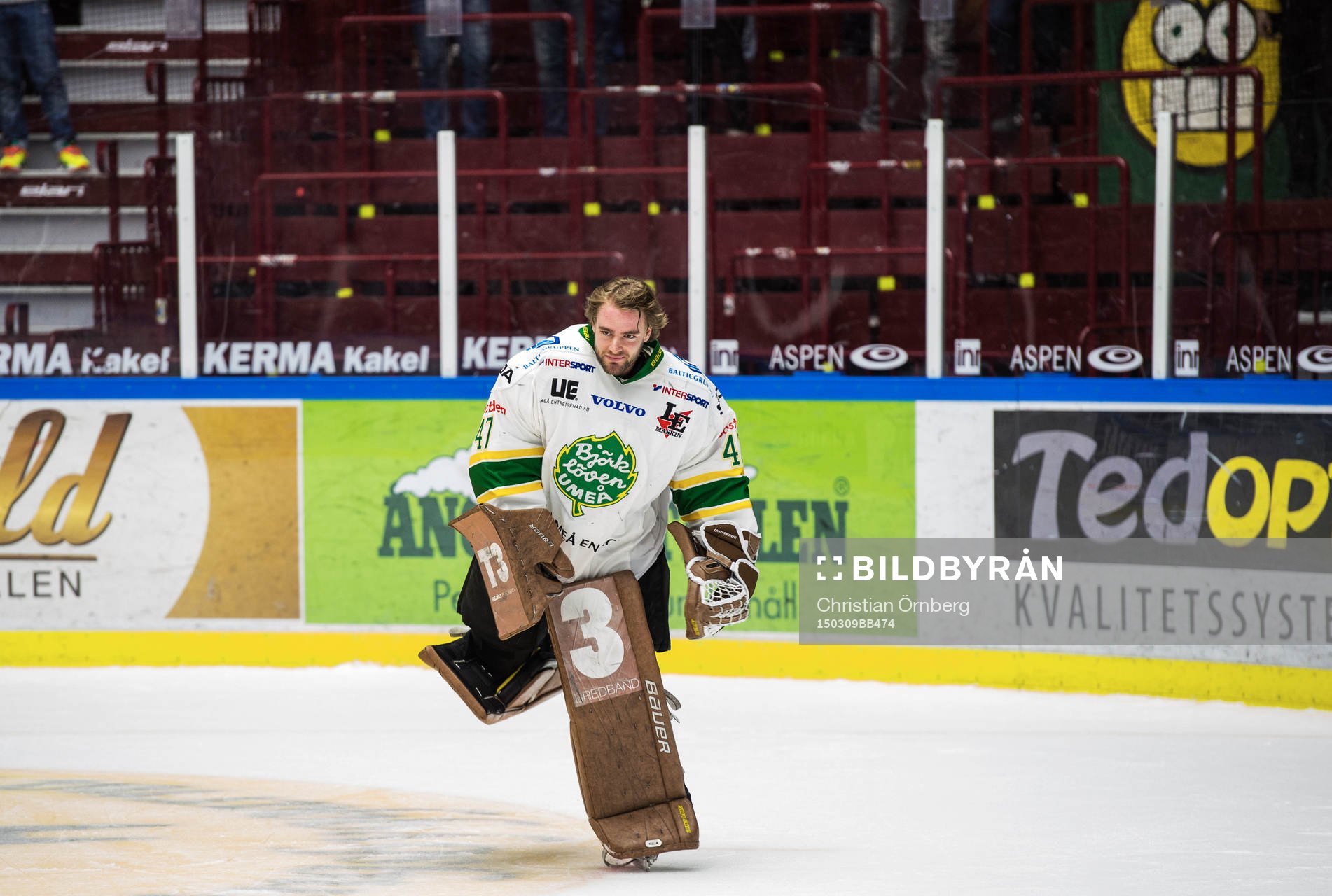 Björklövens målvakt Kevin Lindskoug