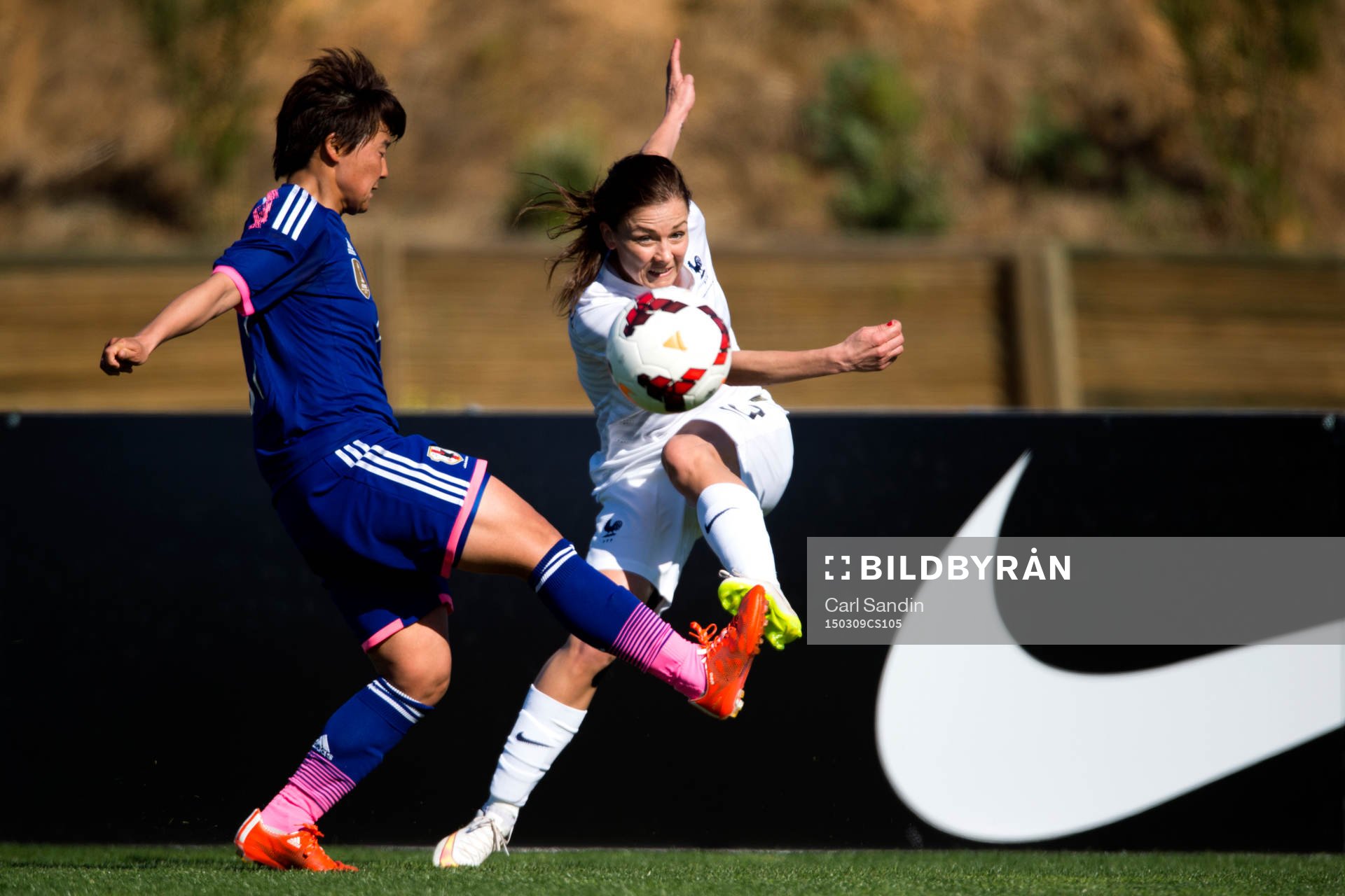 Japans Shinobu Ohno och Frankrikes Laura Boulleau