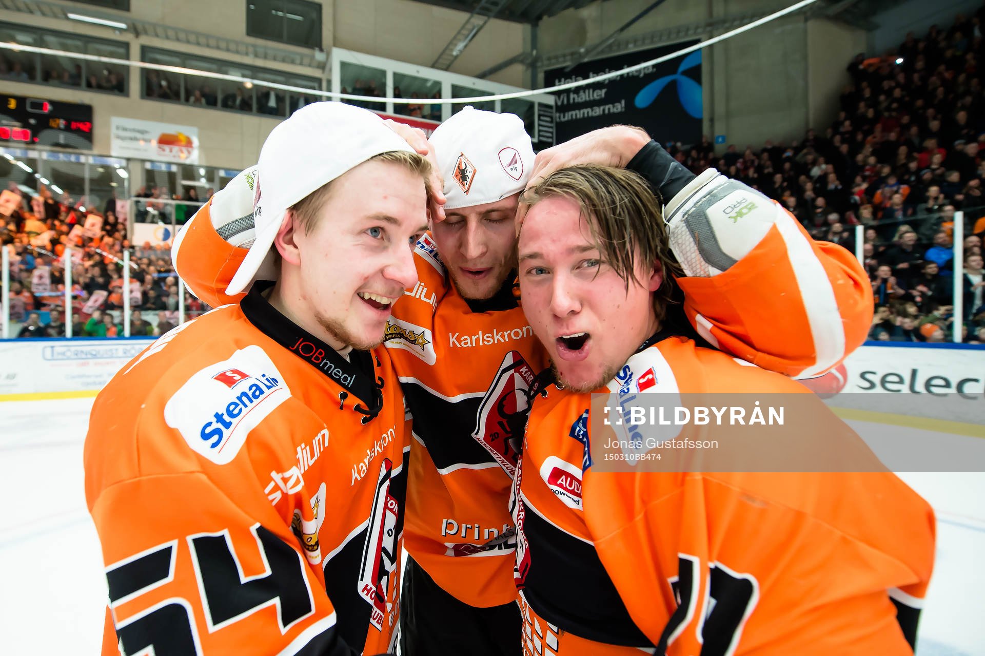Karlskronas Jonathan Pudas ,Alexander Bergström , Filip