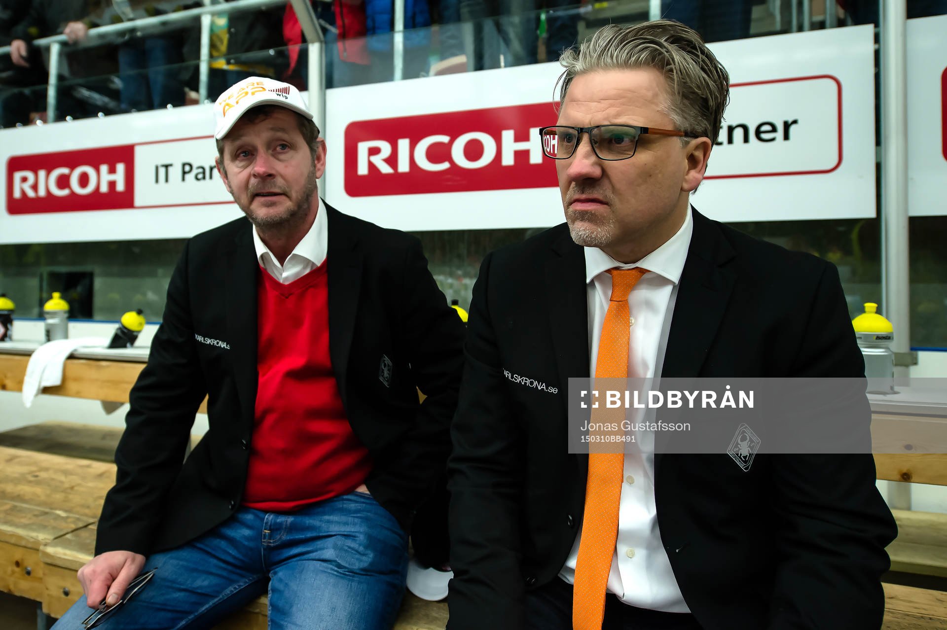 Karlskronas tränare Per Hånberg och assisterande tränare