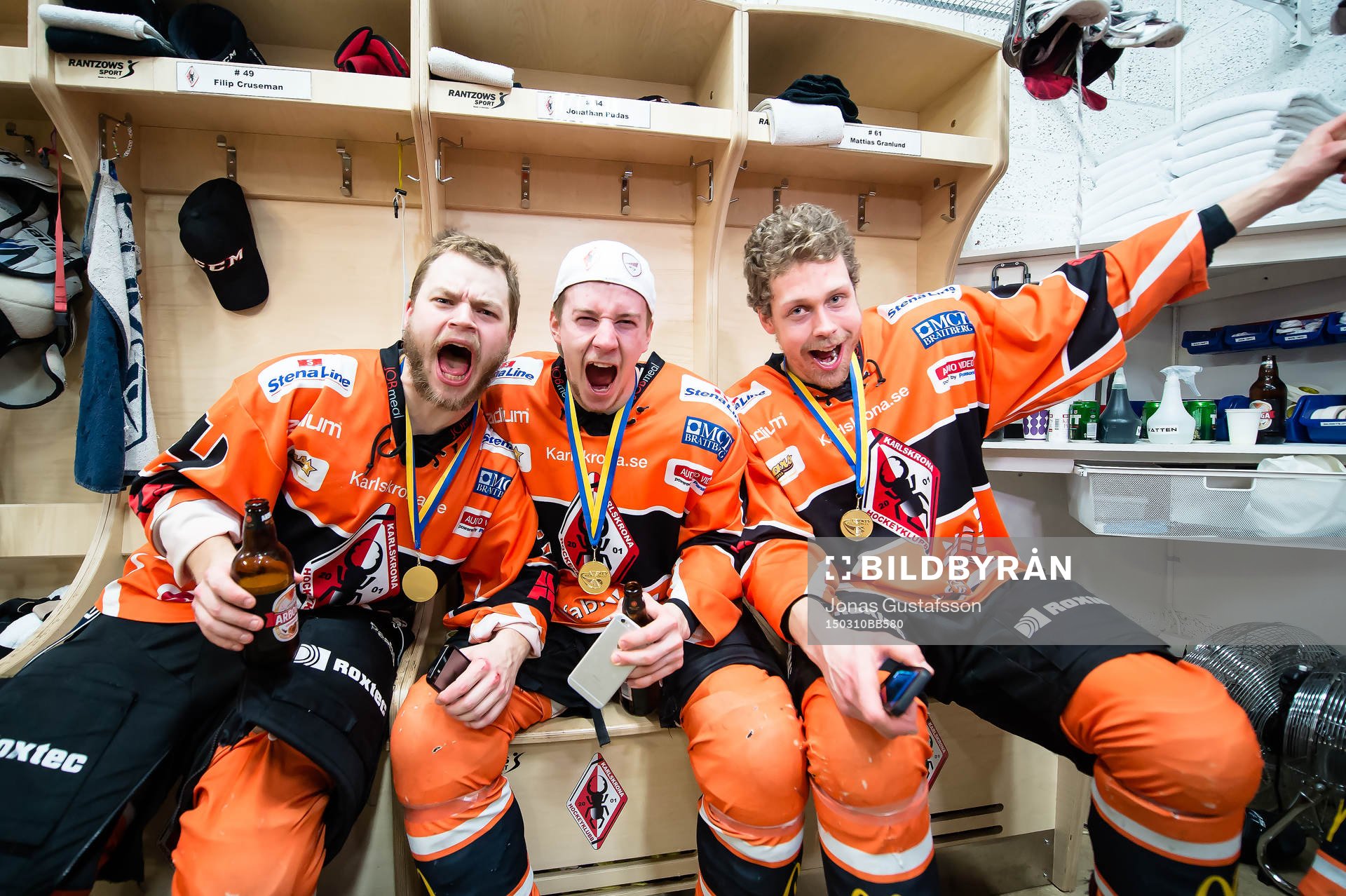 Karlskronas Jimmy Andersson , Jonathan Pudas , Kalle