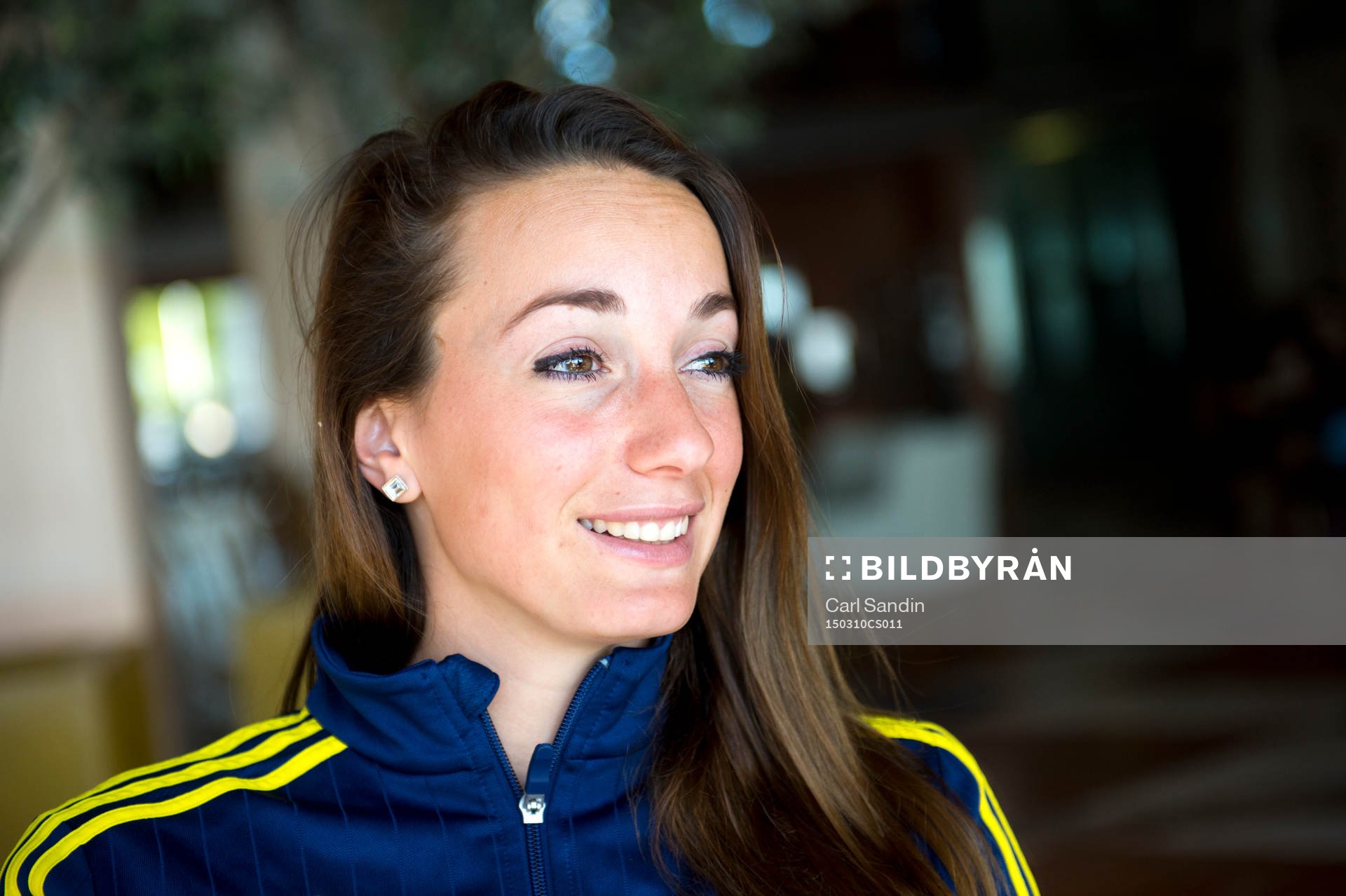 Sveriges Kosovare Asllani blir intervjuad