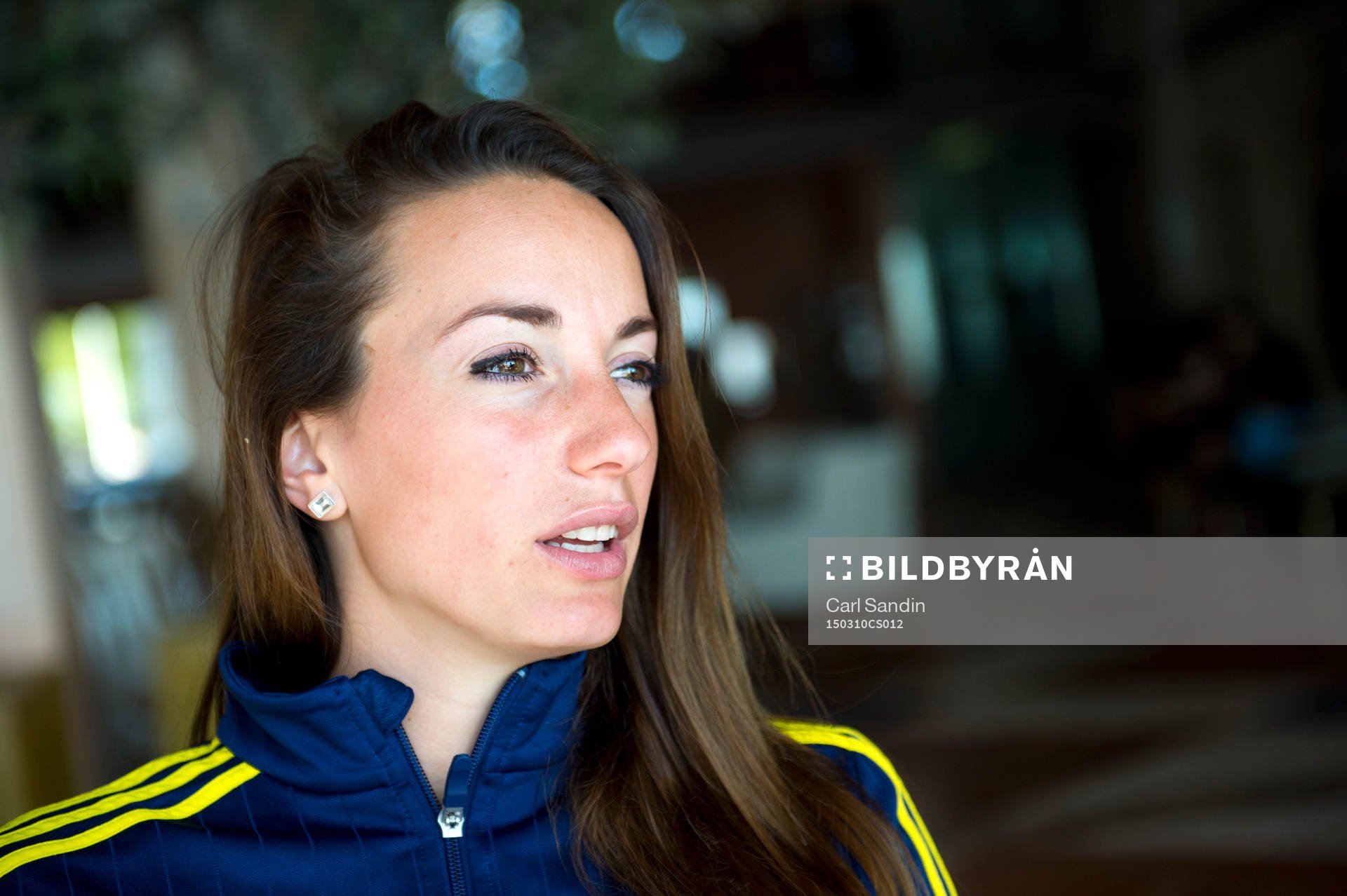 Sveriges Kosovare Asllani blir intervjuad