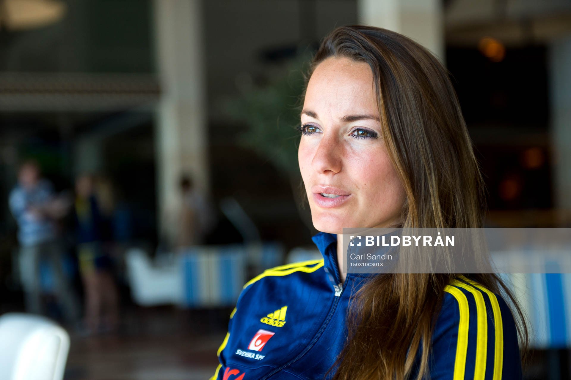 Sveriges Kosovare Asllani blir intervjuad