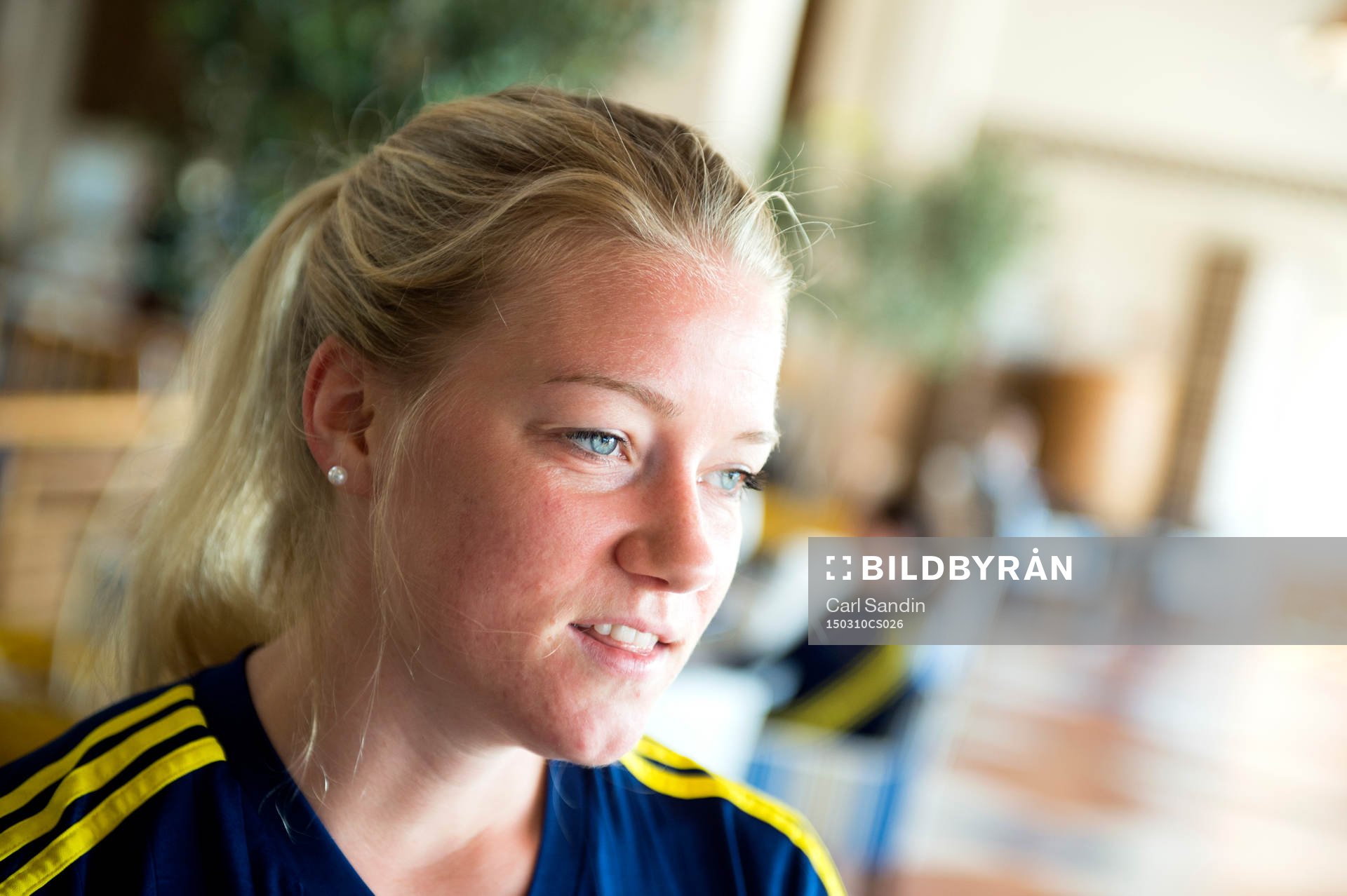 Sveriges Jenny Hjohlman blir intervjuad