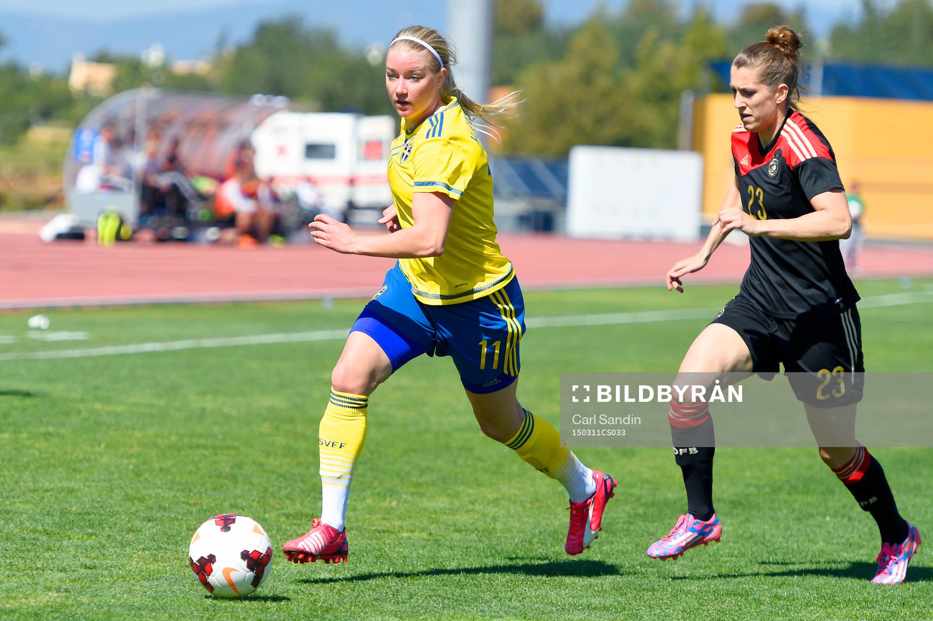 Sveriges Jenny Hjohlman och Tysklands Verena Faisst