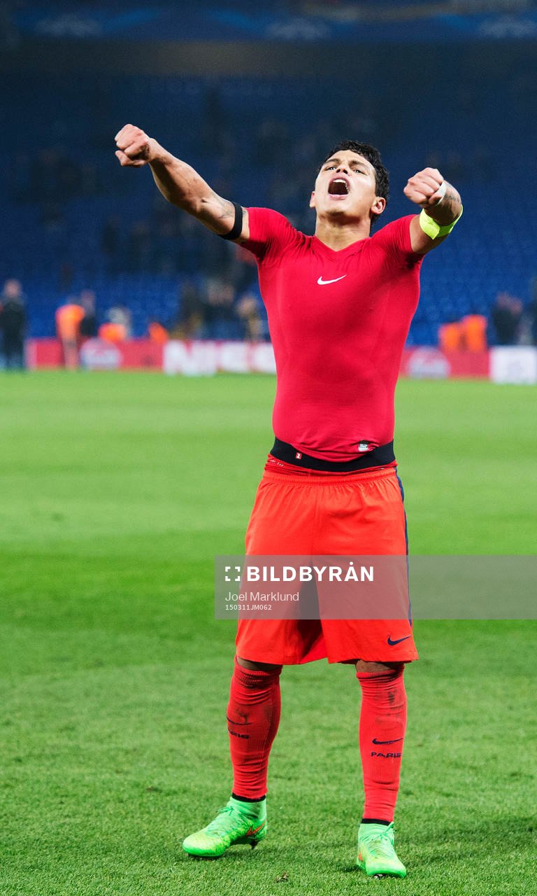 Paris Thiago Silva jublar