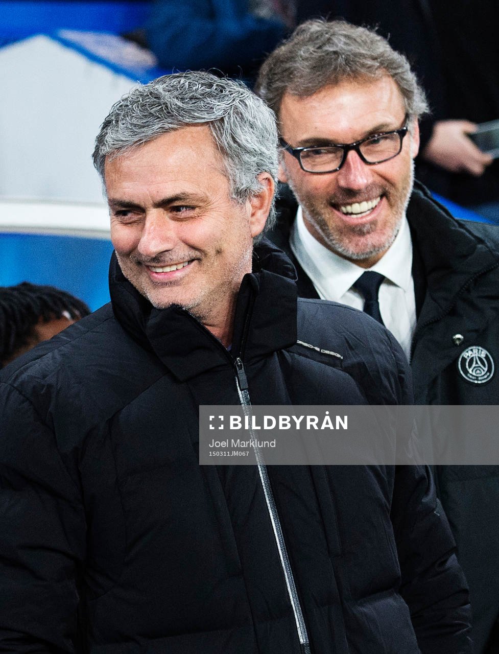 Chelseas tränare Jose Mourinho och Paris tränare Laurent