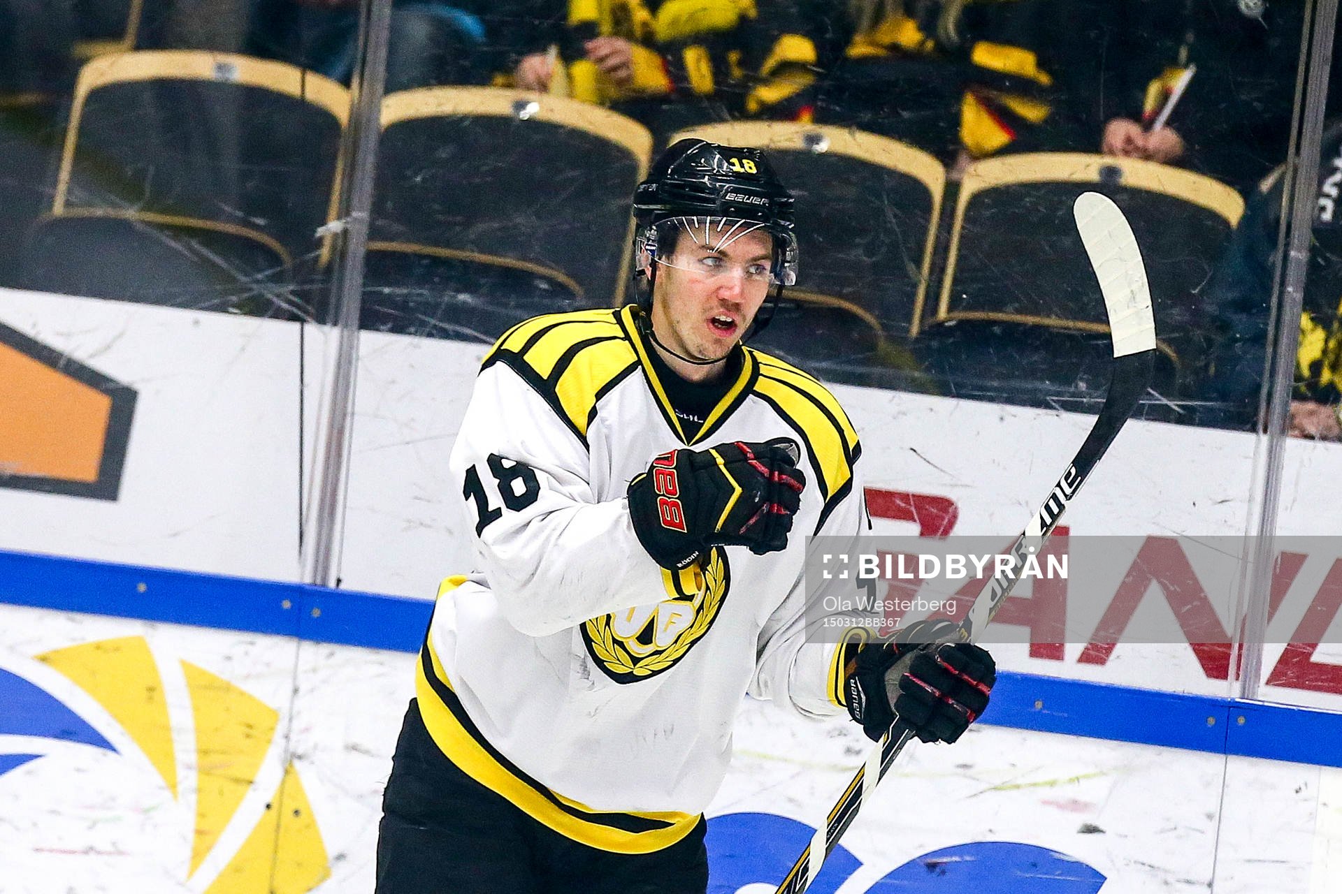 Brynäs Anton Rödin jublar
