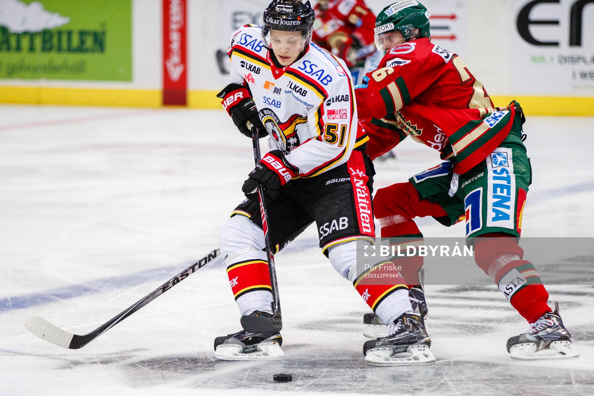 Luleås Kristian Näkyvä och Frölundas Erik Karlsson