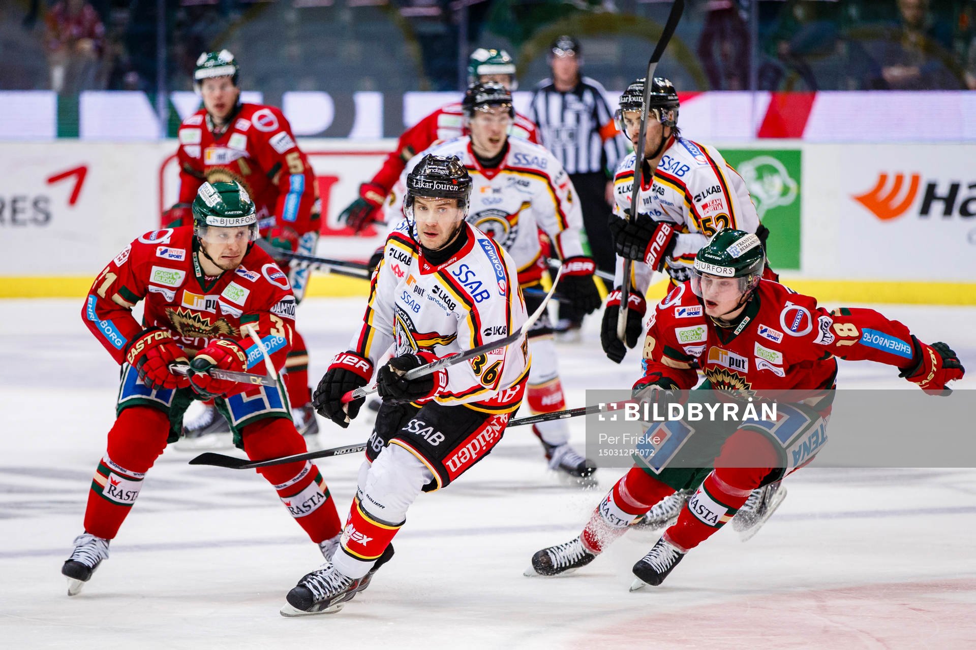 Frölundas Nicklas Lasu, Luleås Niklas Fogström och