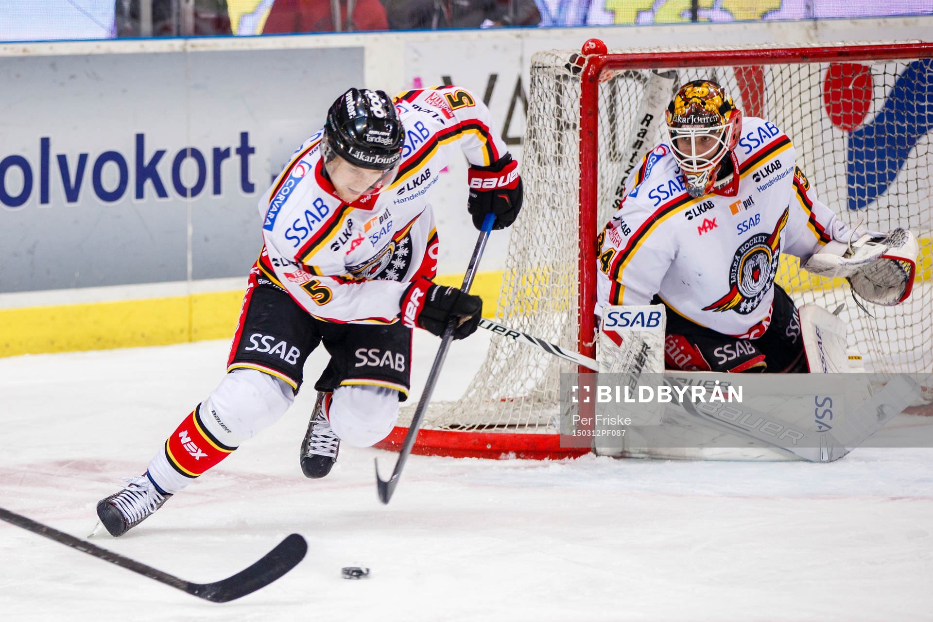 Luleås Marcus Fagerudd med pucken