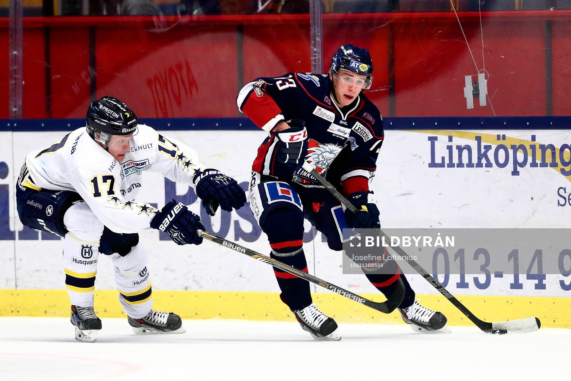 s Emil Johansson jagar Linköpings Jakub Vrana