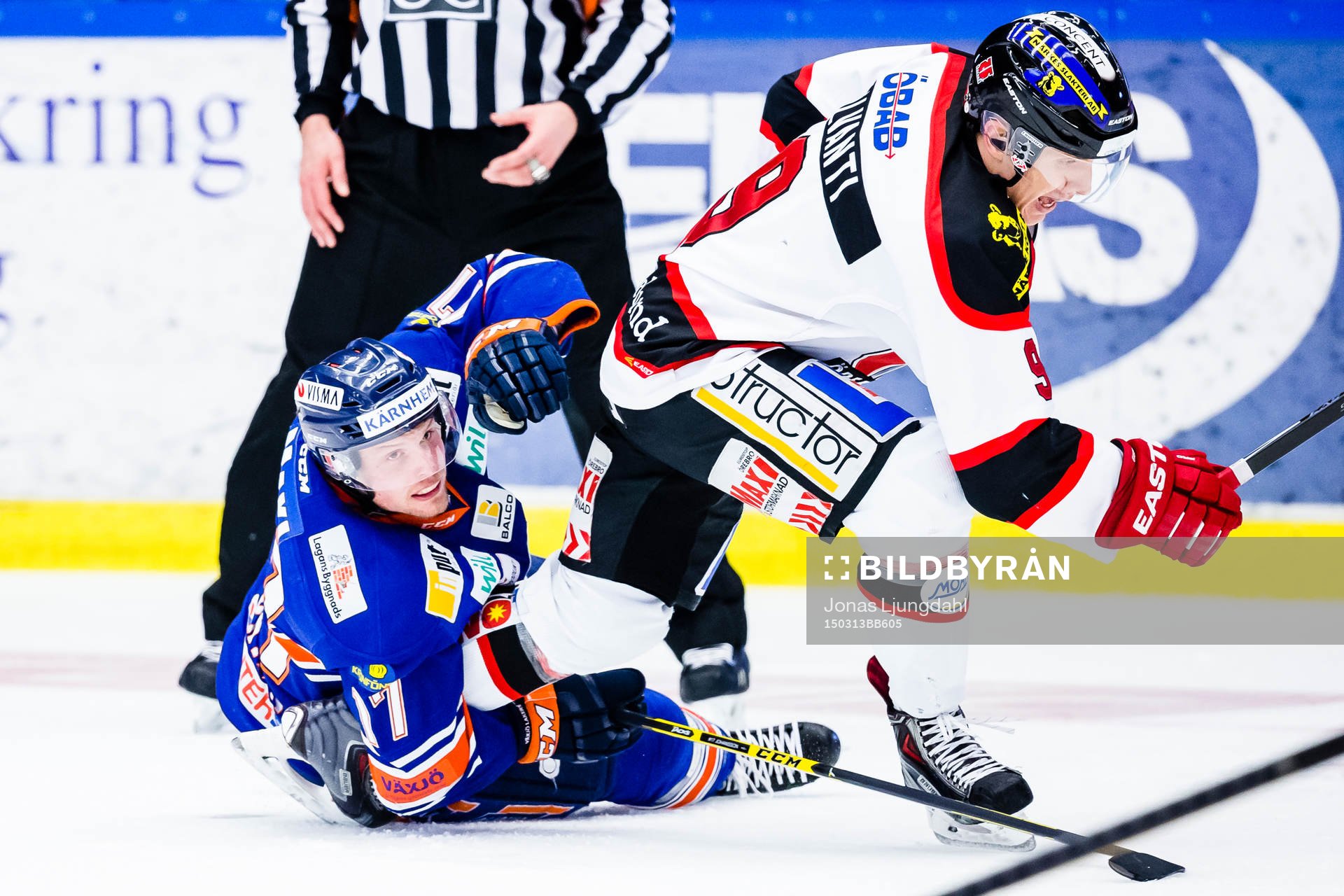 Växjös Alexander Johansson faller