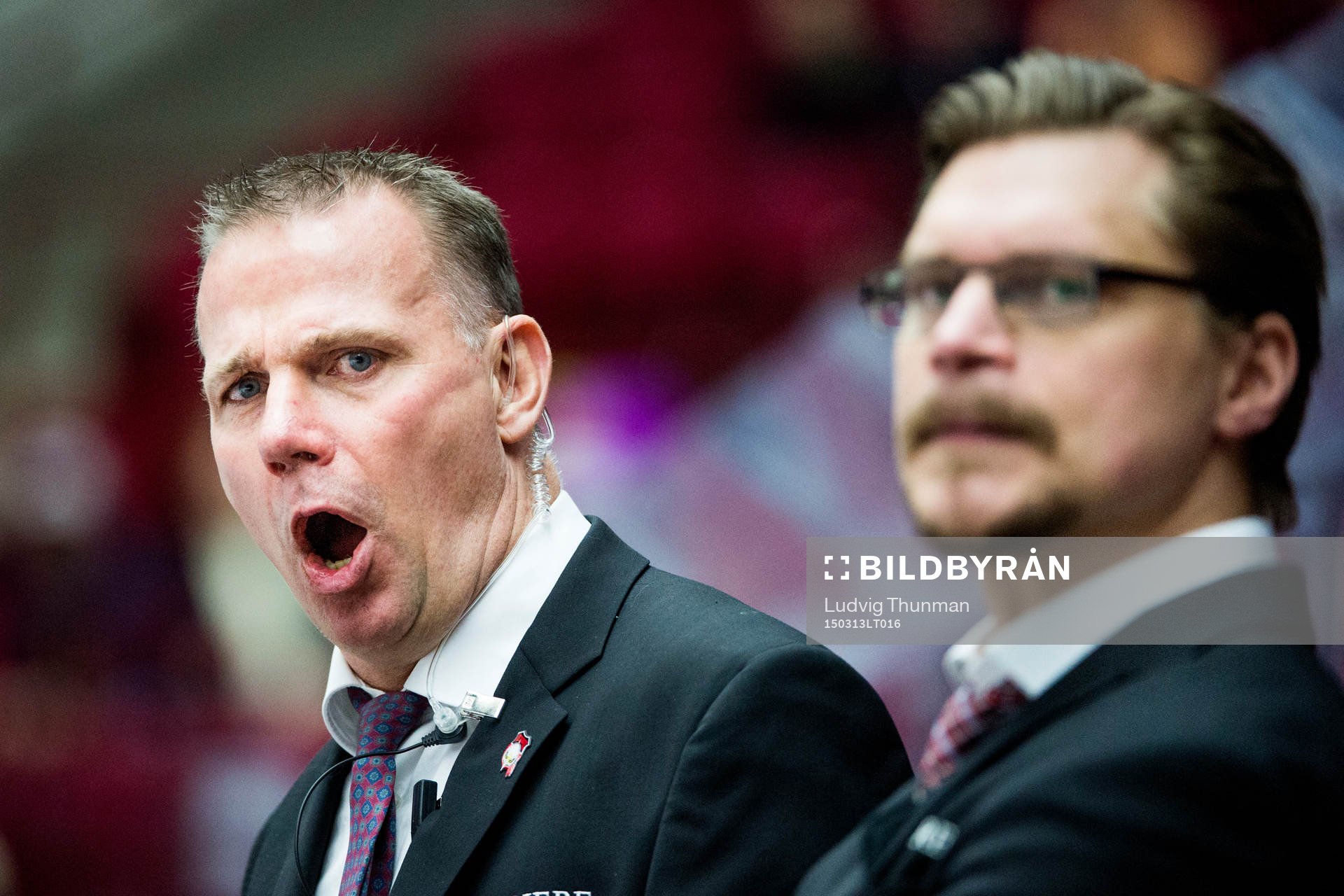 Malmö Redhawks tränare Mats Lusth och assisterande