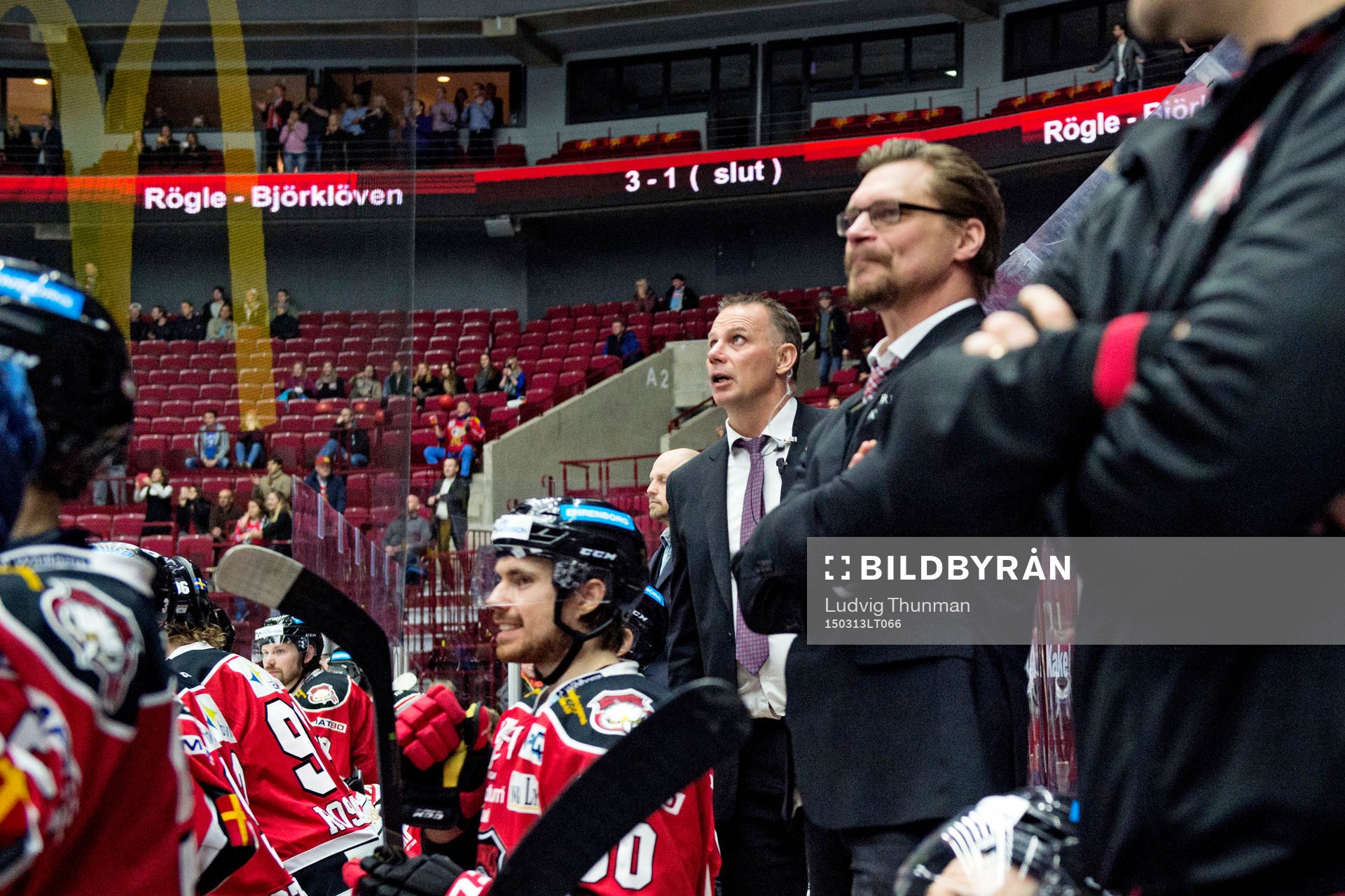 Malmö Redhawks tränare Mats Lusth och assisterande
