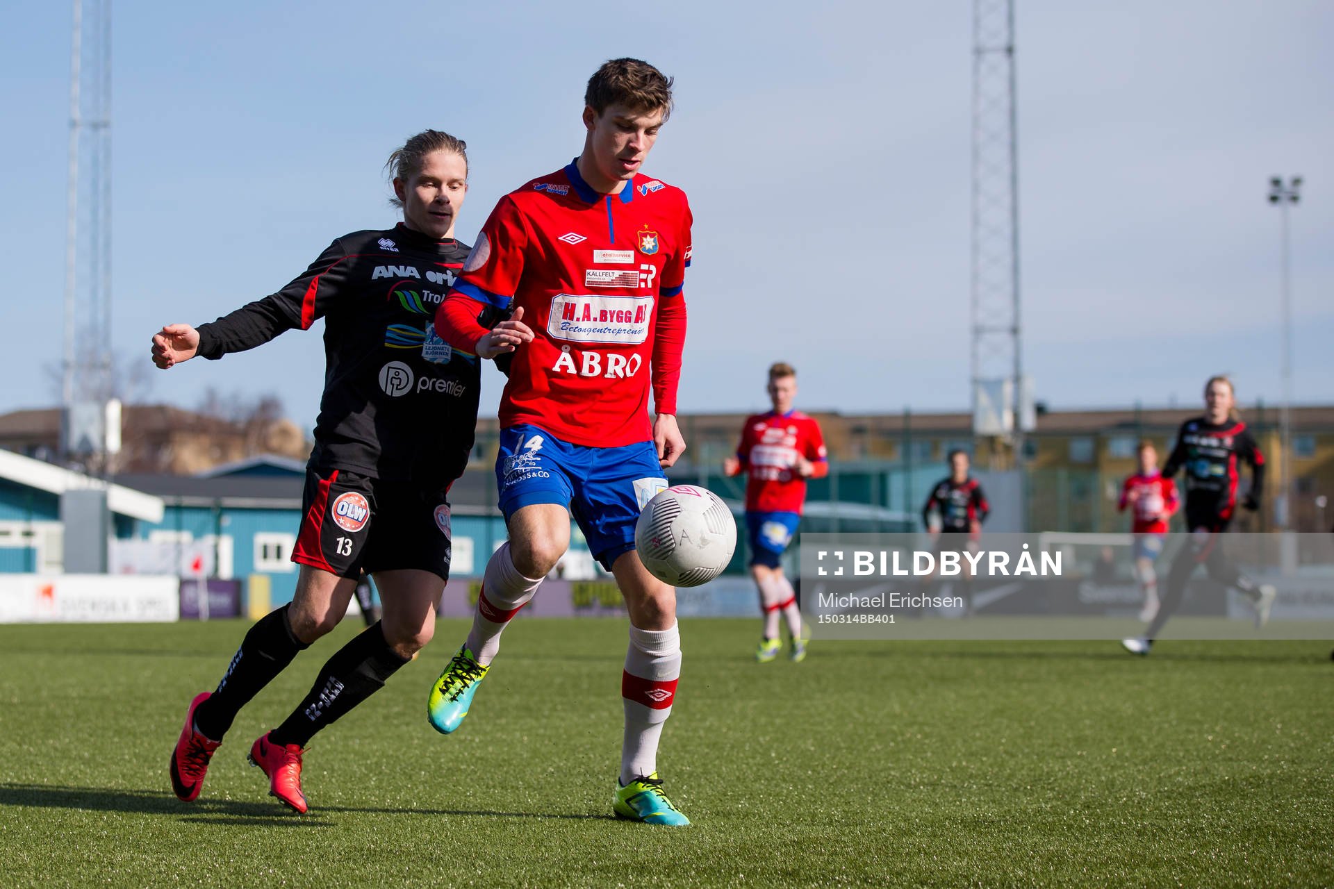 Trollhättans Anton Lundqvist mot Örgrytes Daniel Paulson