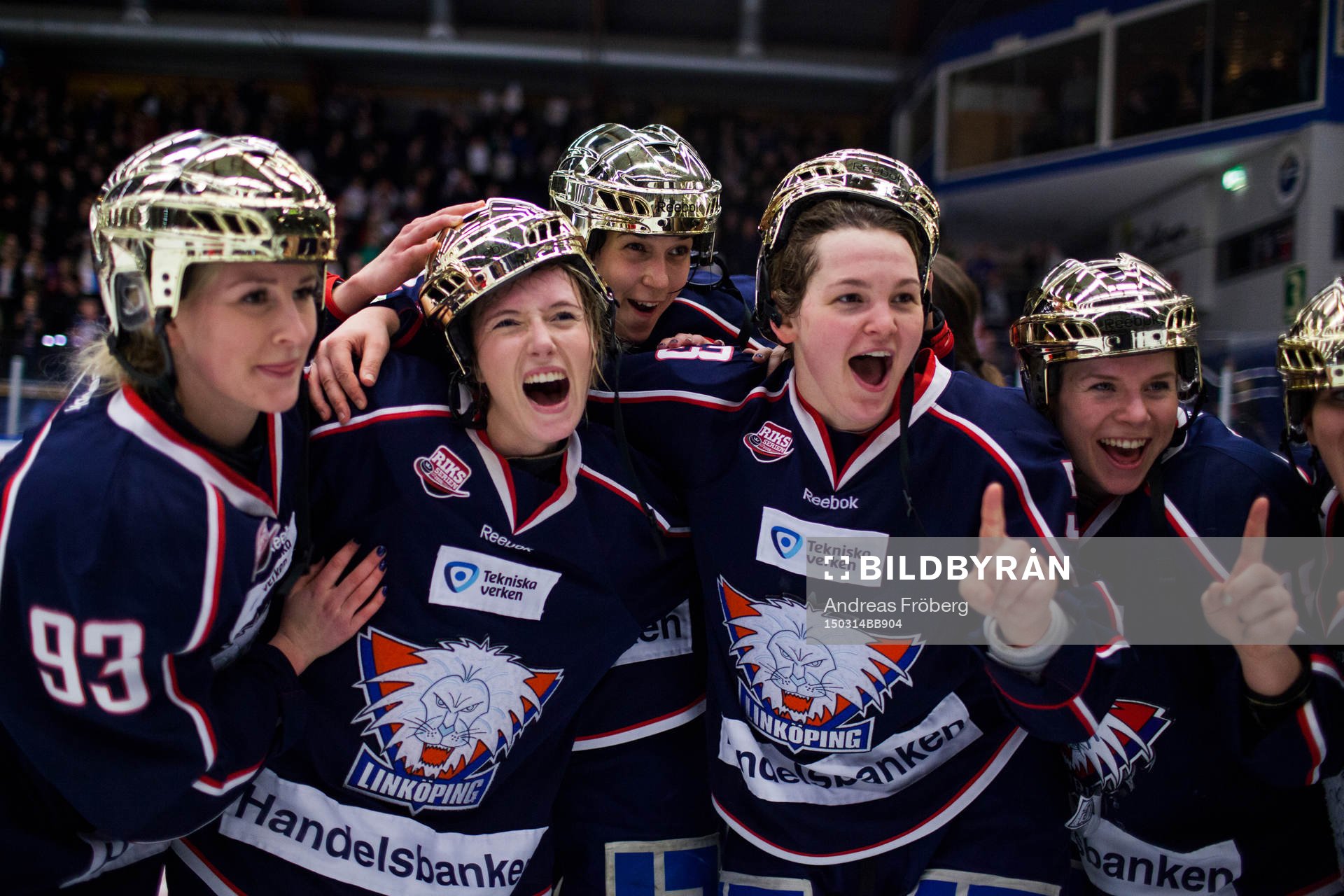 Linköpings Nina Aronsson, Jennifer Wakefield, Ingrid