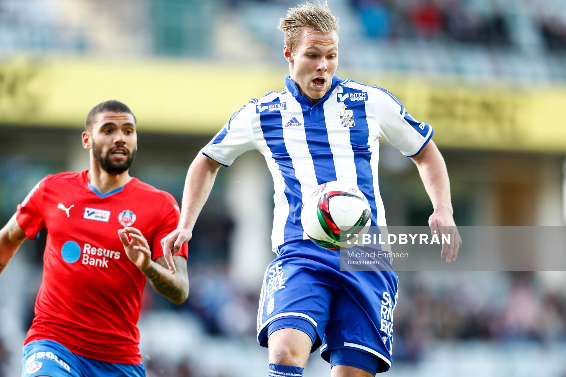 IFK Göteborgs Gustav Engvall och Helsingborgs Victor