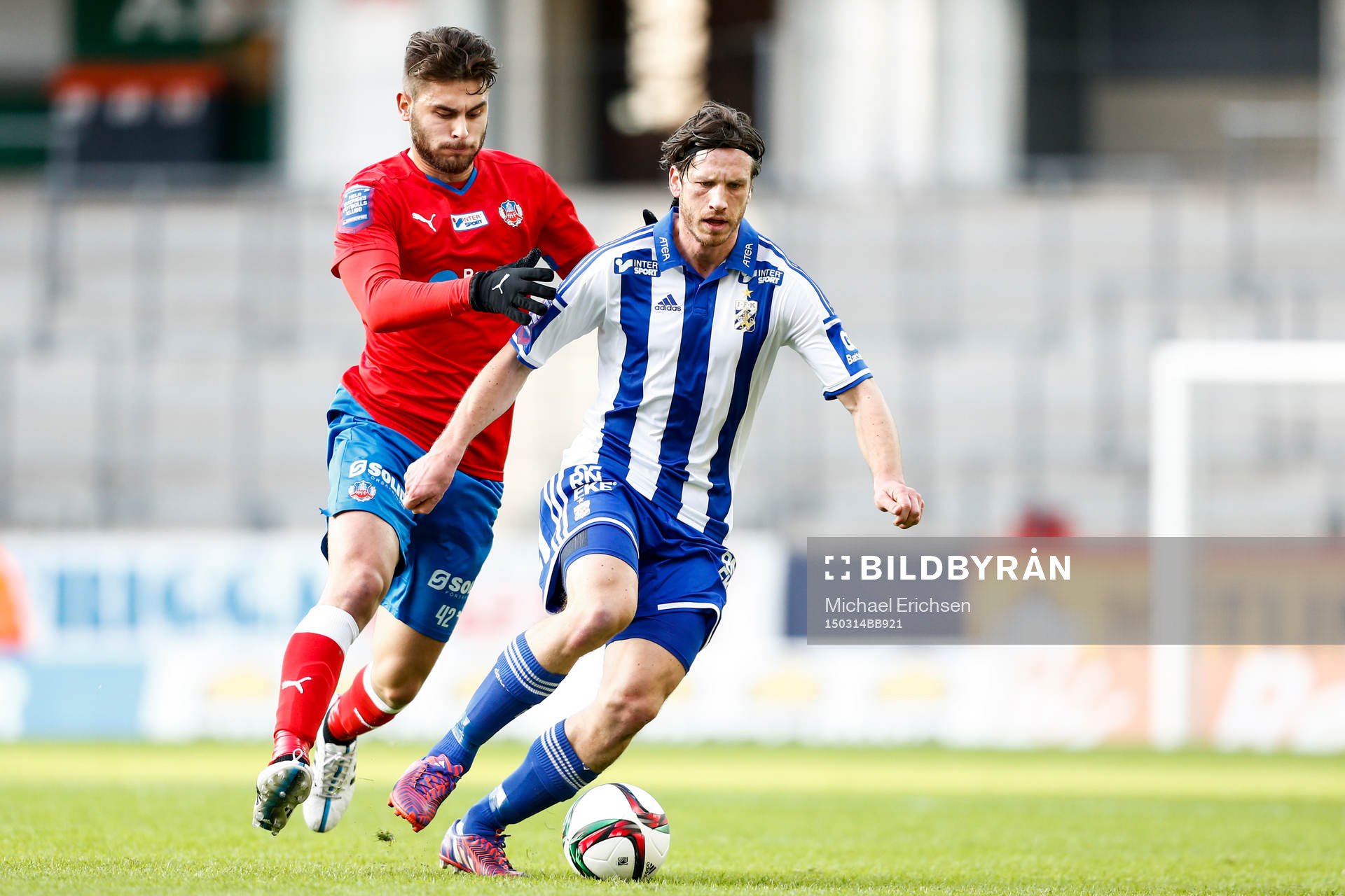 IFK Göteborgs Gustav Svensson och Helsingborgs Astrit