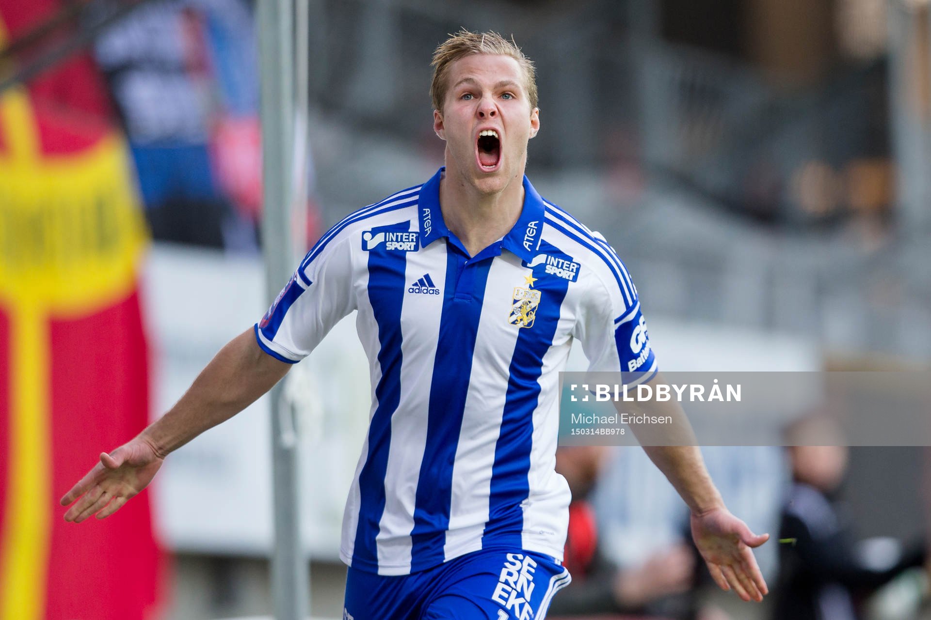 IFK Göteborgs Gustav Engvall jublar