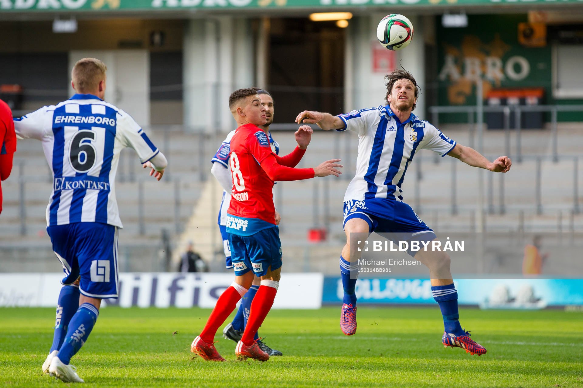 IFK Göteborgs Gustav Svensson före Helsingborgs Jordan