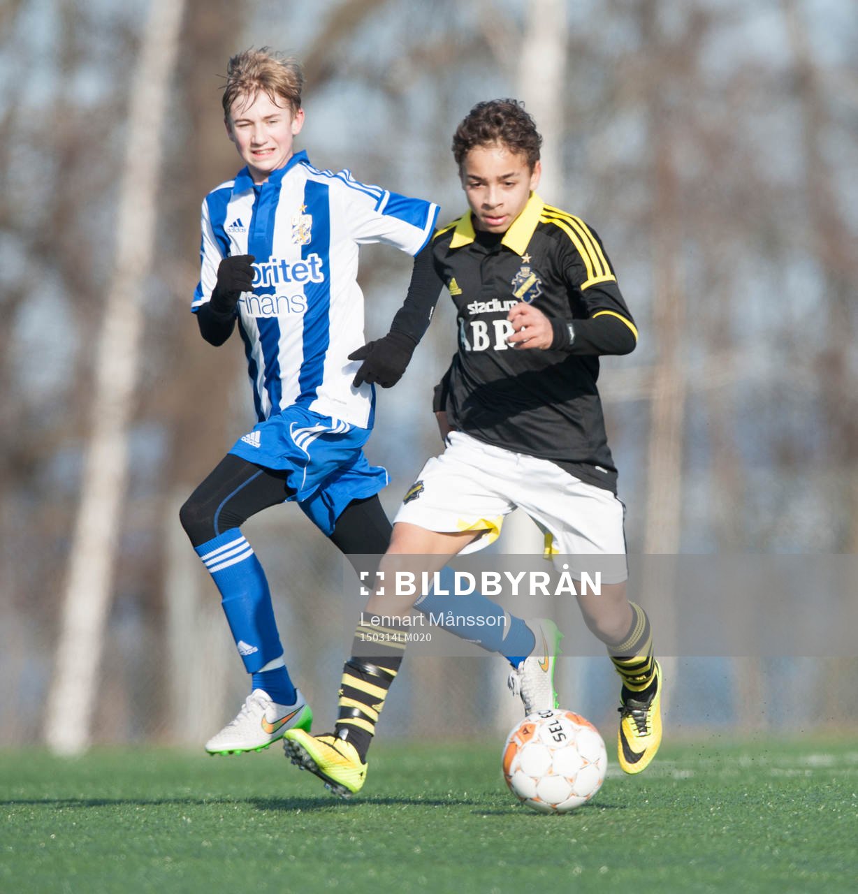 AIK:s Niklas Persson i matchen i Tipselit Cup mellan IFK Göteborg och AIK i Jönköping 14 mars 2015.
