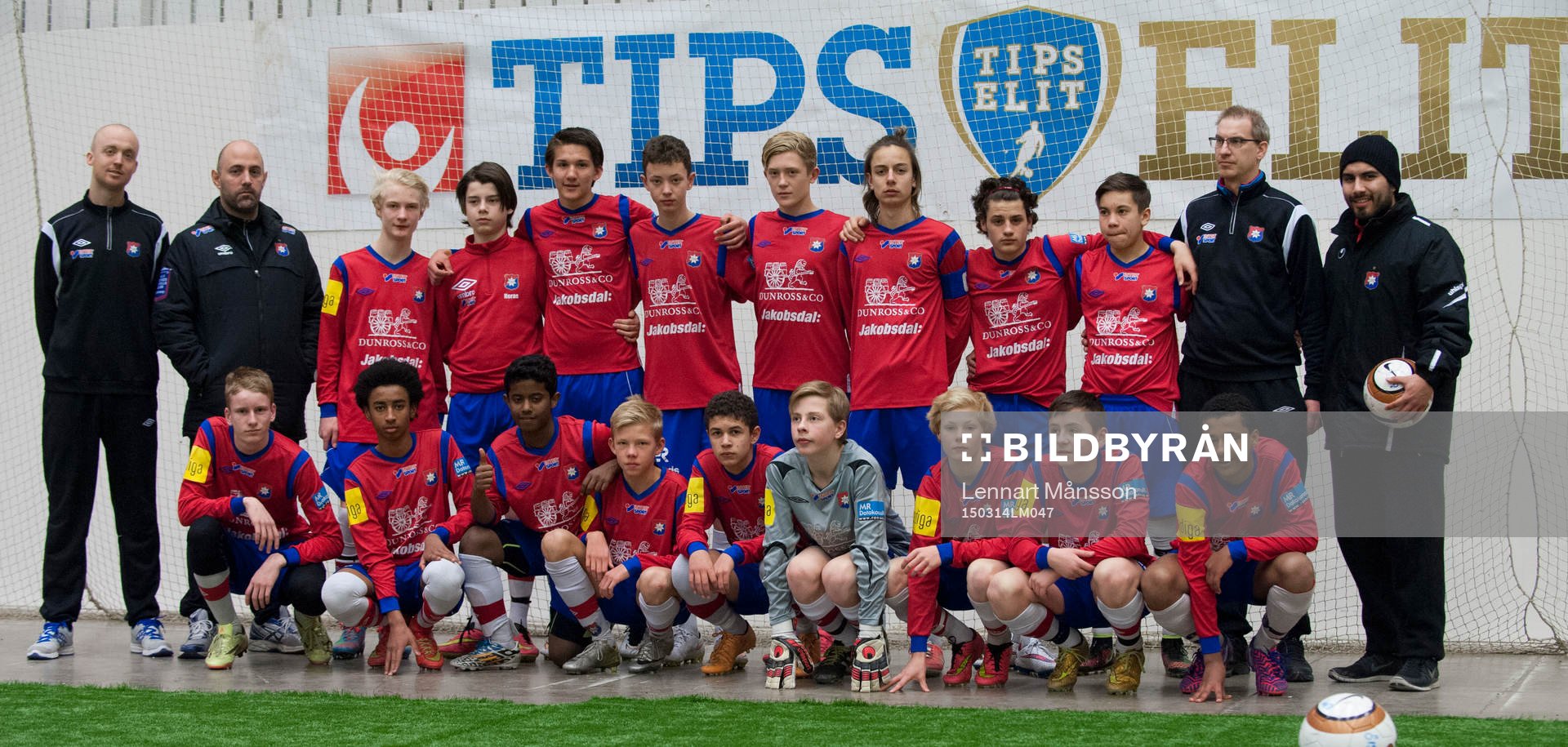 Örgrytes lag i matchen i Tipselit Cup mellan Örgryte och Sirius i Jönköping 14 mars 2015.