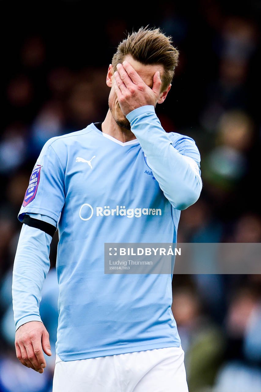Malmö FFs Markus Rosenberg deppar