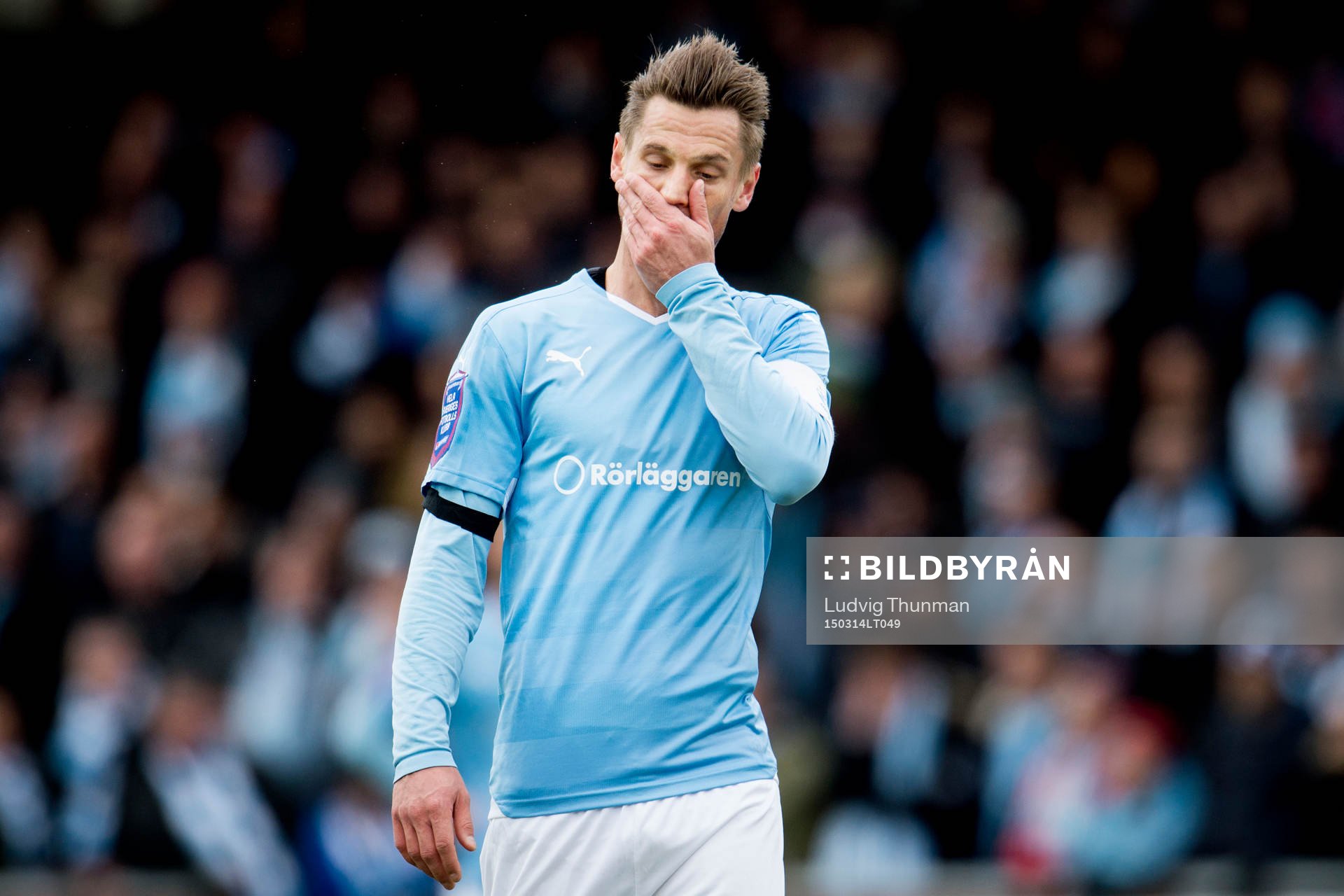 Malmö FFs Markus Rosenberg deppar