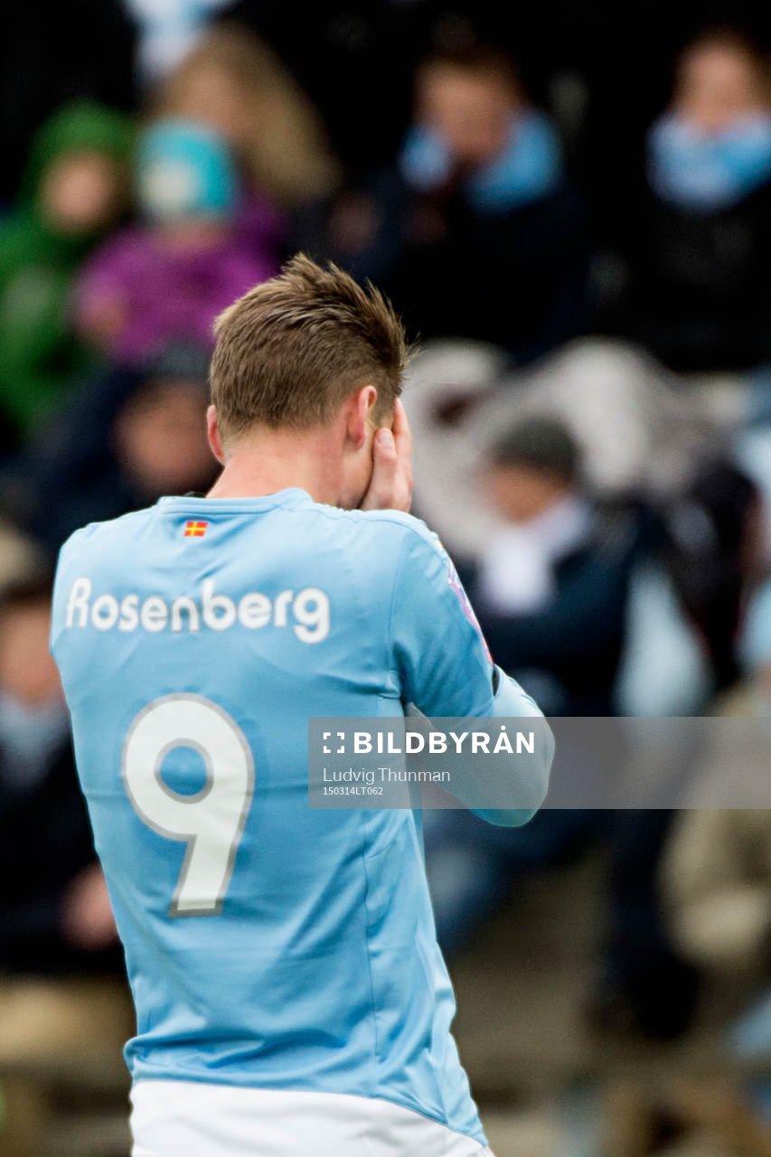 Malmö FFs Markus Rosenberg deppar