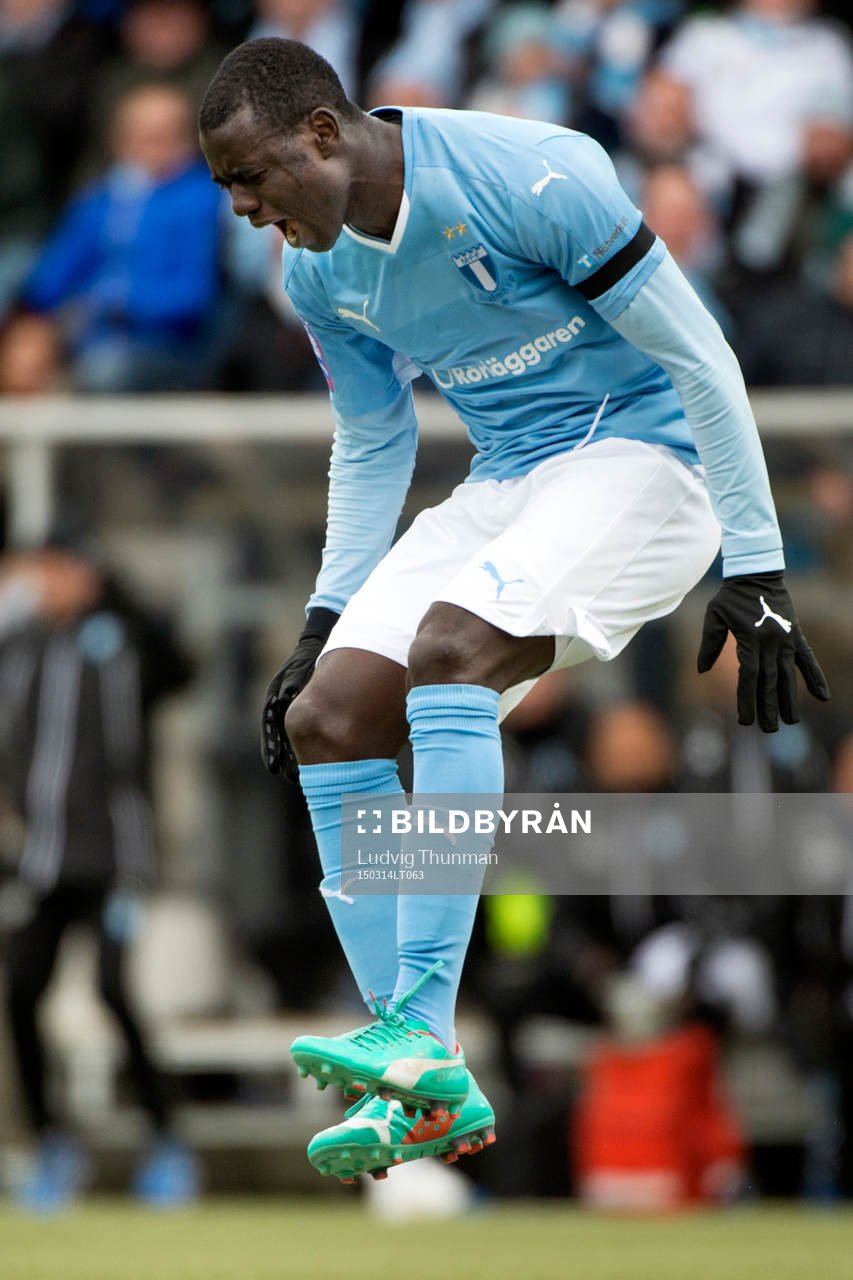 Malmö FFs Enock Kofi Adu deppar